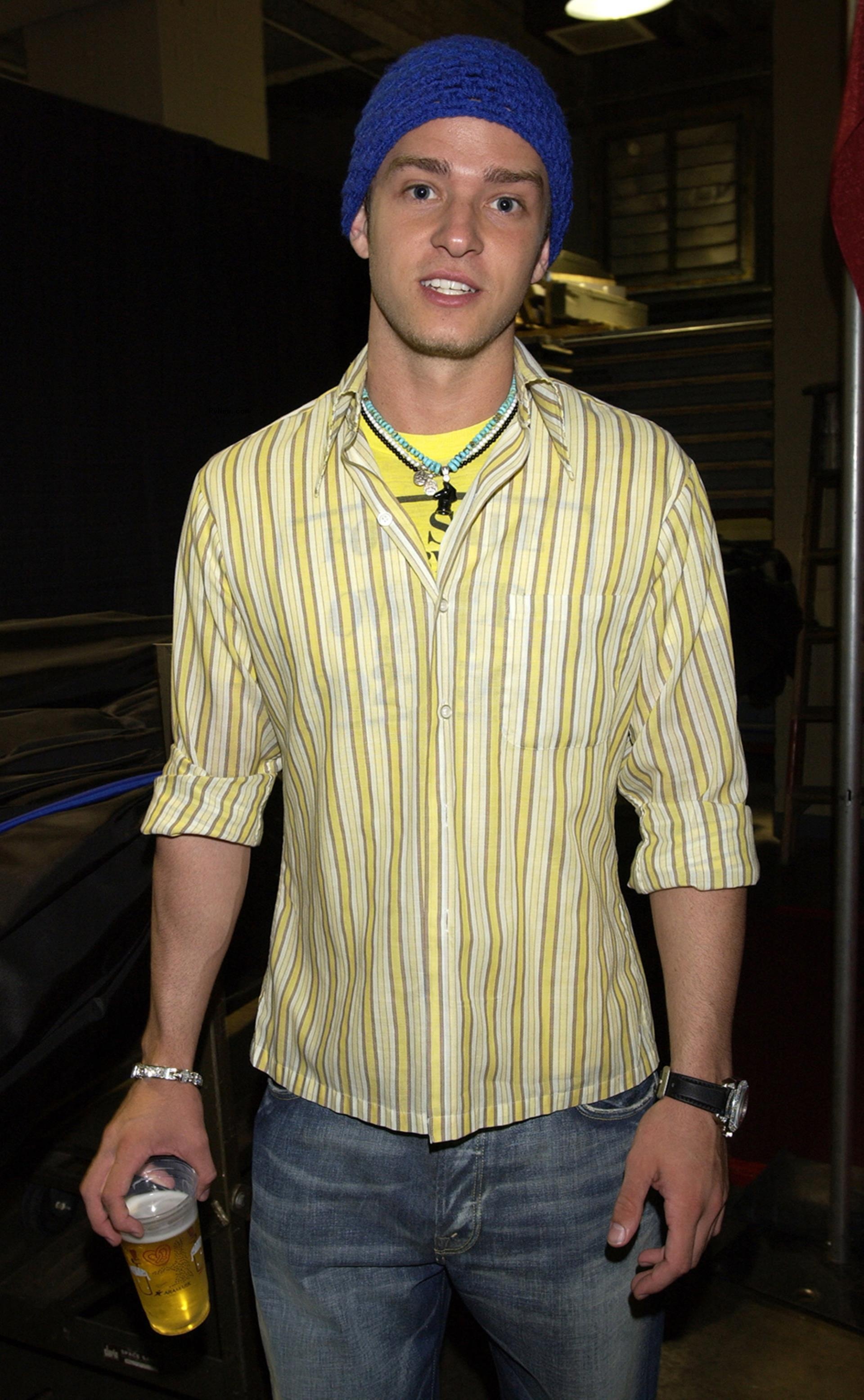 Justin Timberlake at the NBA finals.