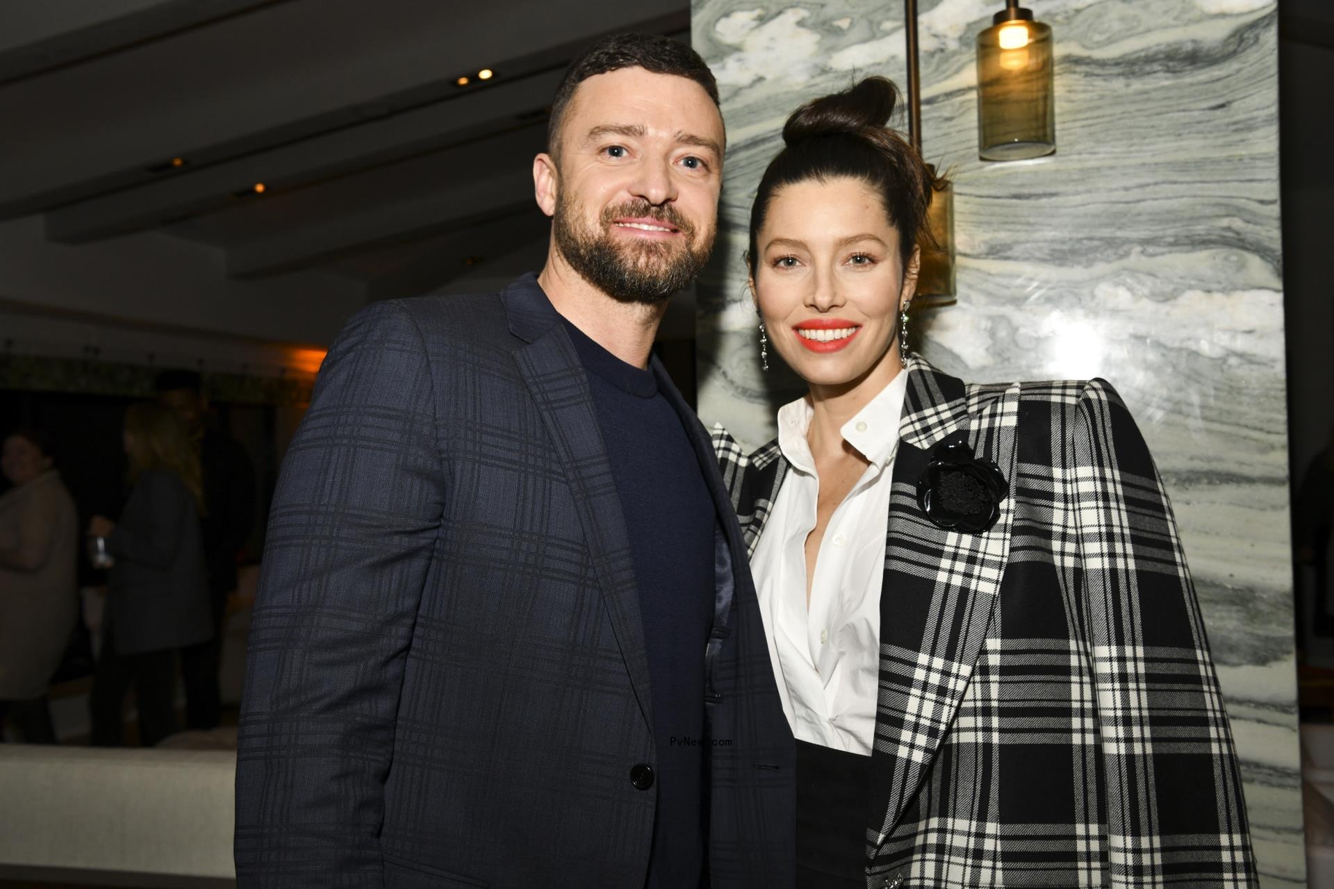 Justin Timberlake and Jessica Biel.