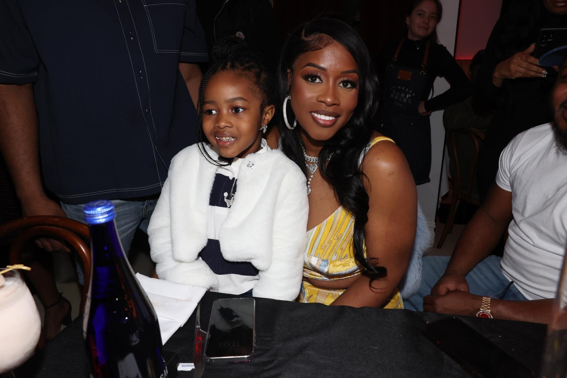Remy Ma and her daughter.