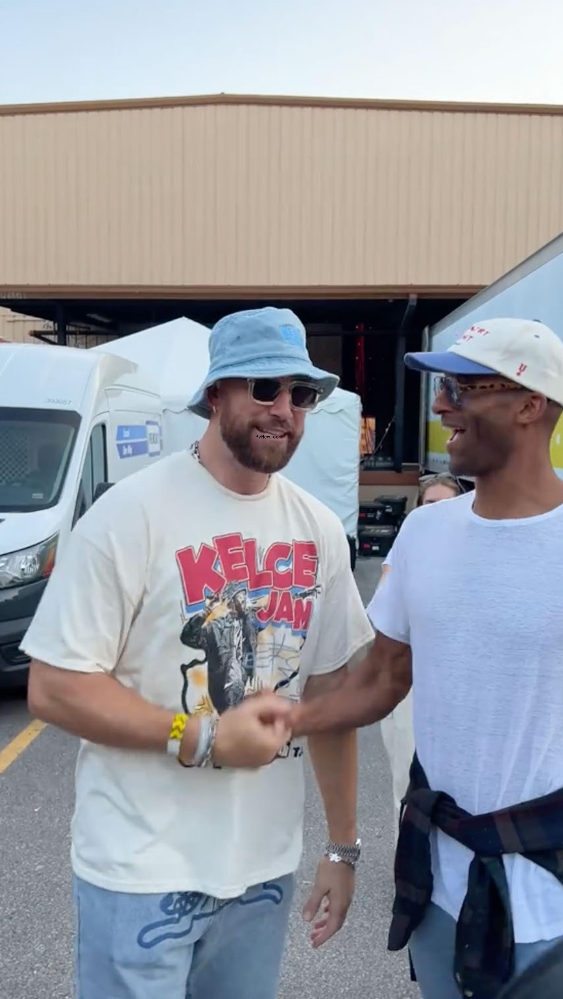 Travis Kelce and Matt James.