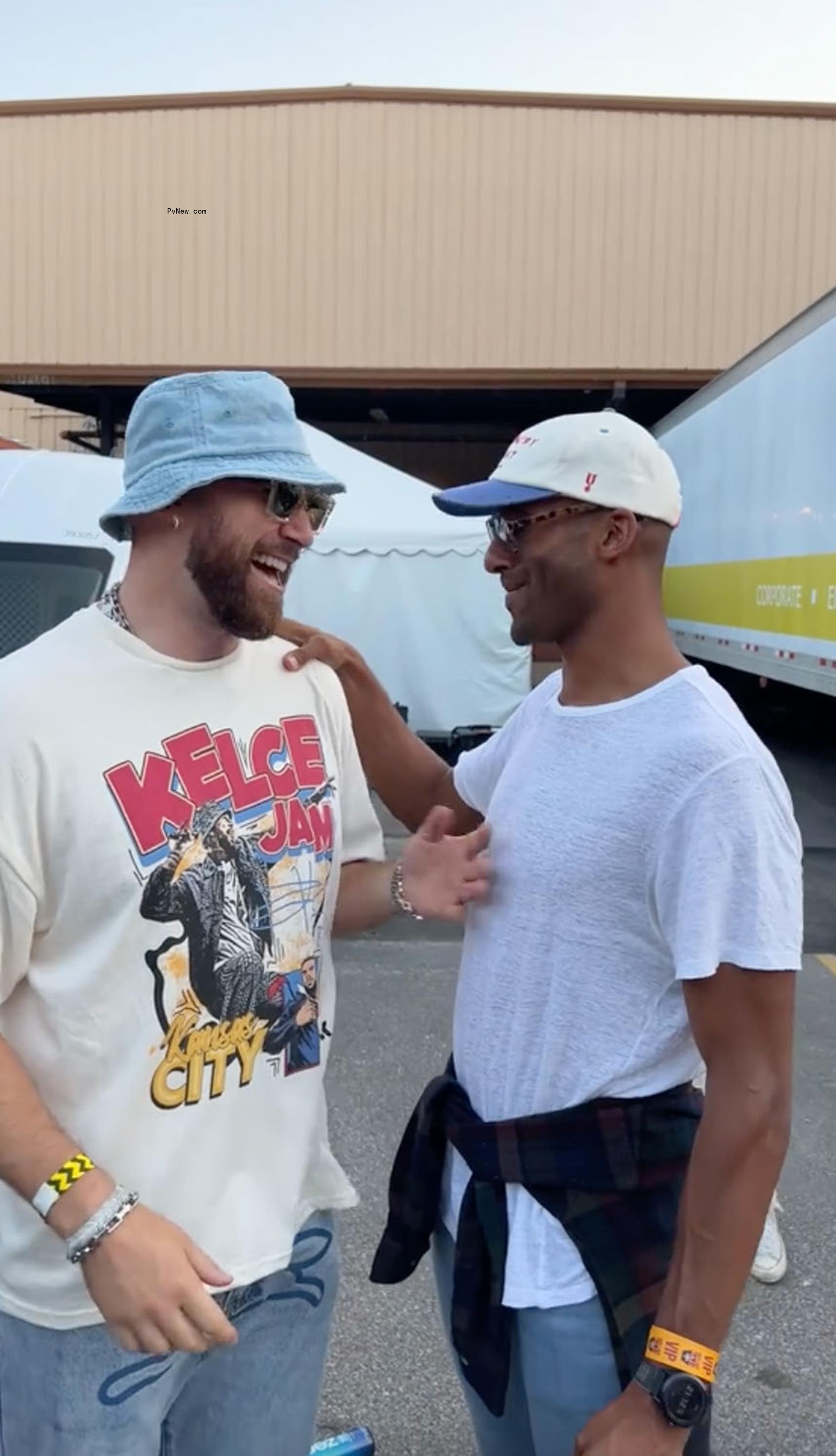 Travis Kelce and Matt James.