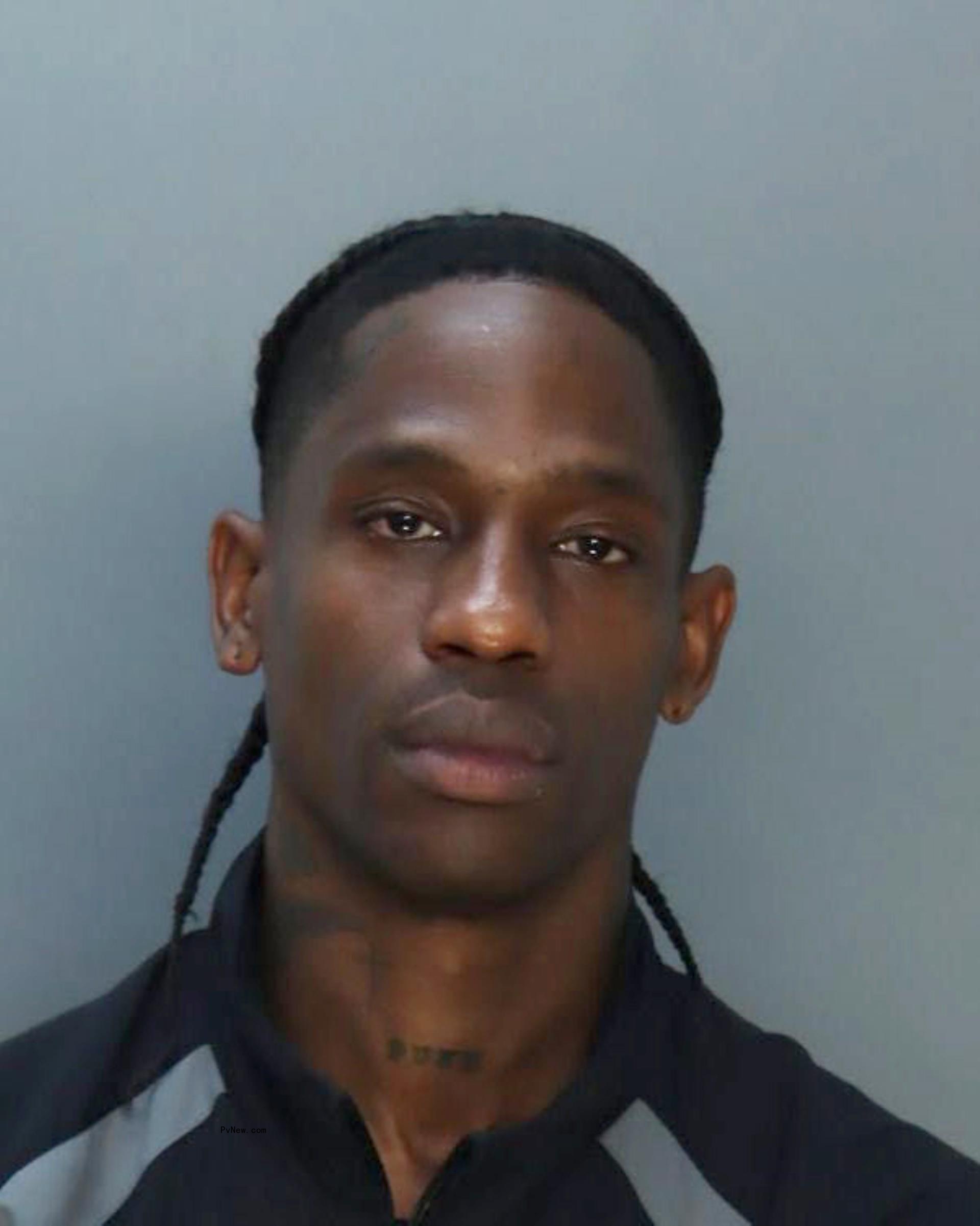 Travis Scott's mugshot