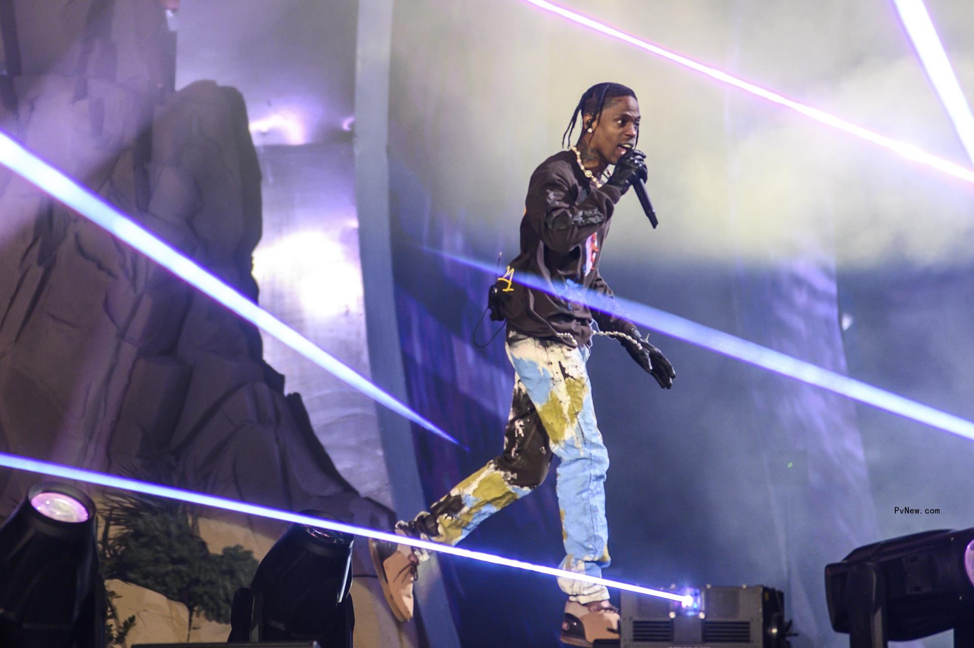 Travis Scott performing