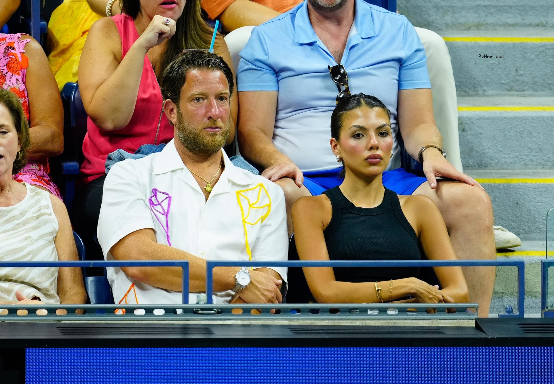 Dave Portnoy and Silvana Mojica