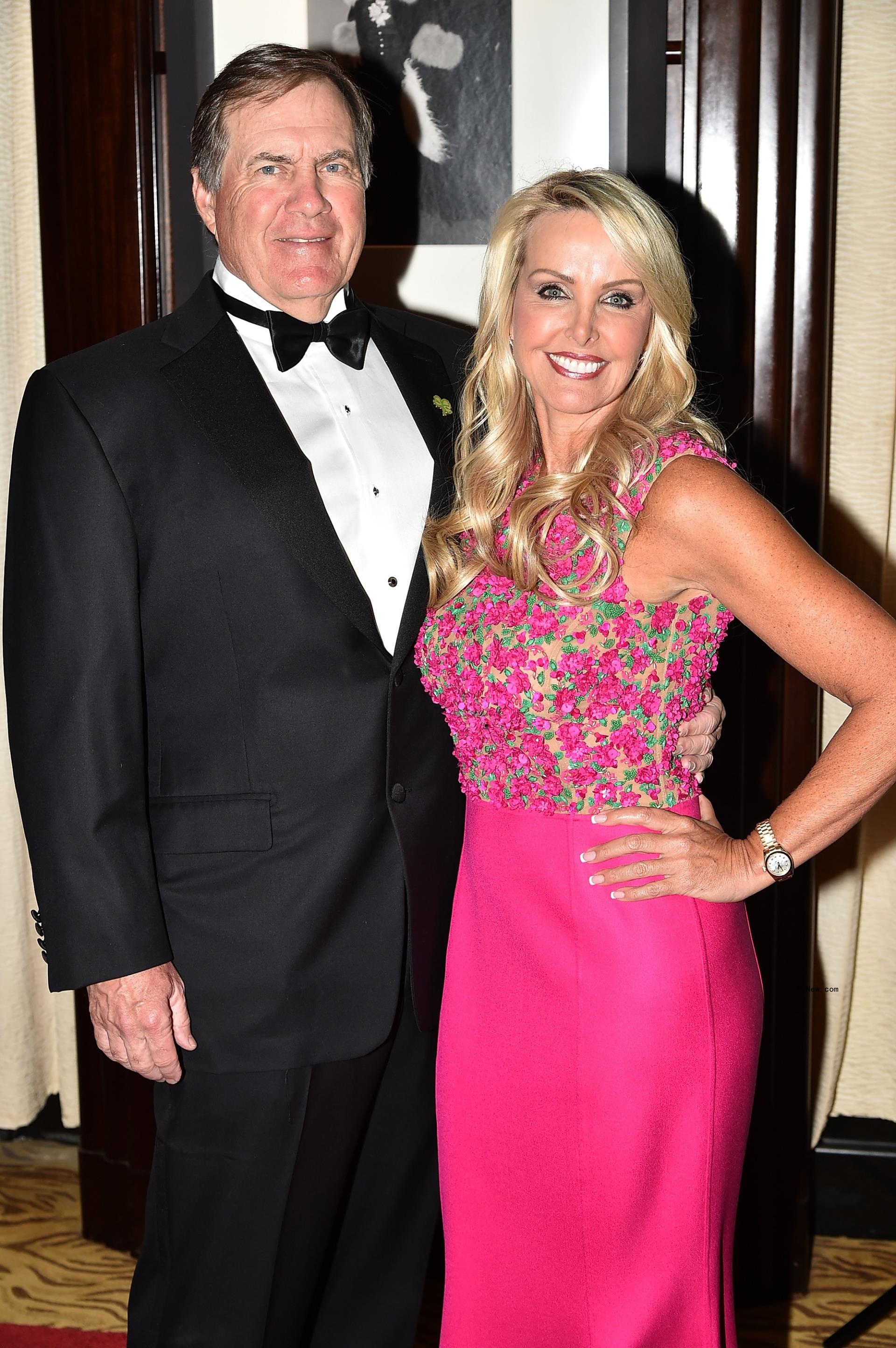 Bill Belichick and Linda Holliday.