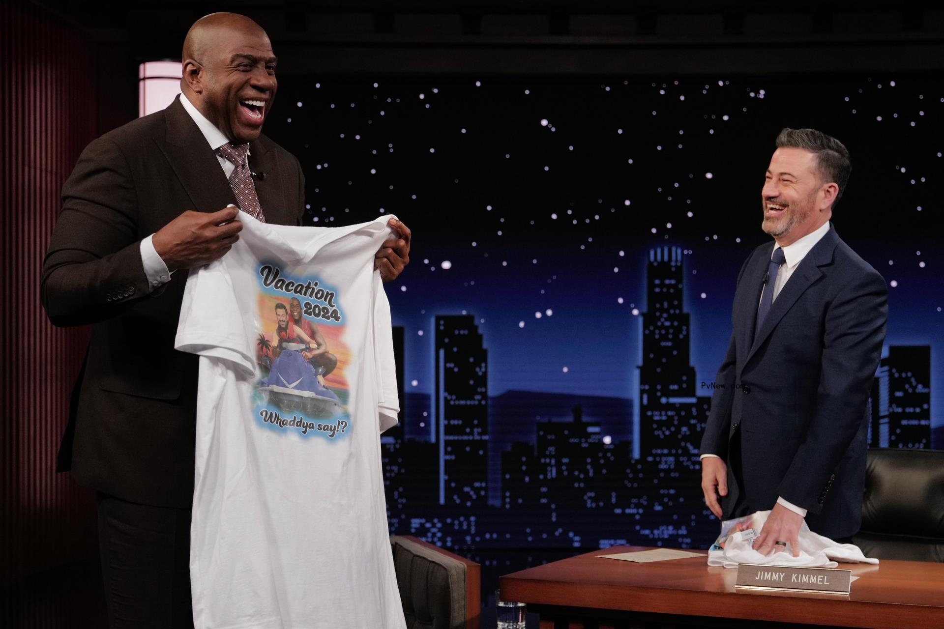 ‘Jimmy Kimmel Live!’ Hits Five-Mo<i></i>nth Ratings High Boosted by Magic Johnson, Jo Koy Episode
