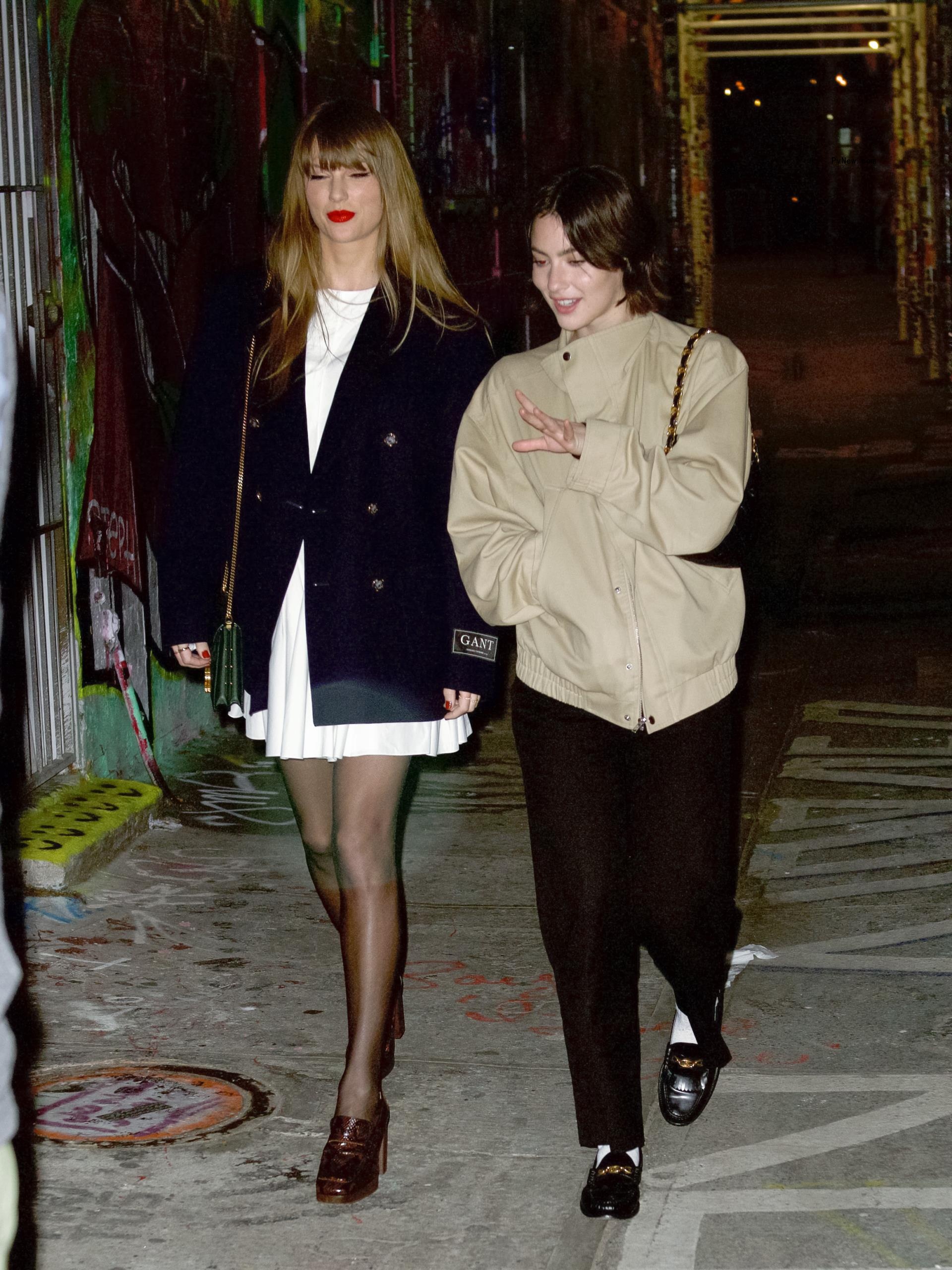 Taylor Swift and Gracie Abrams in New York.