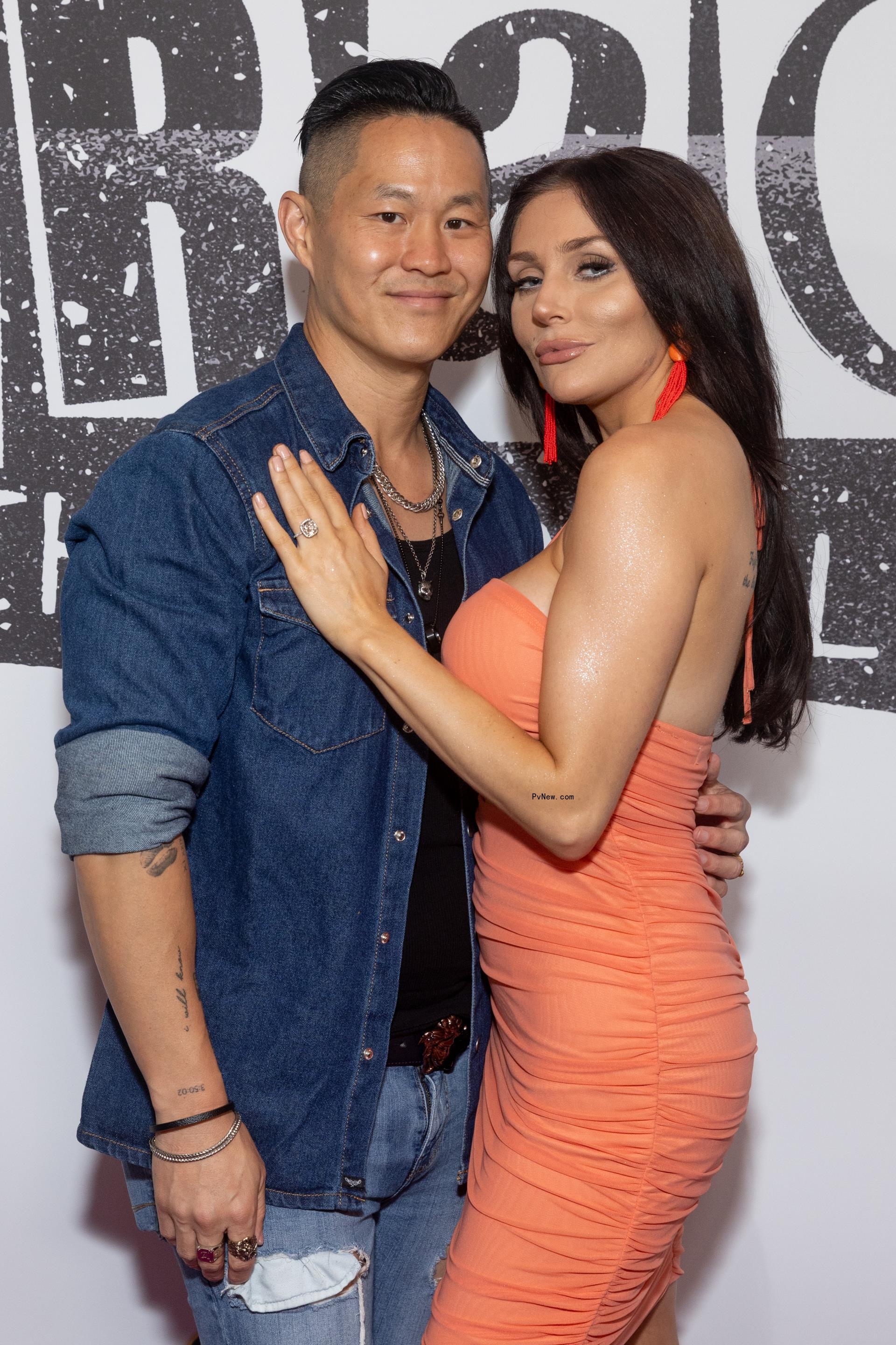 Chris Sheng and Courtney Stodden posing for a photo