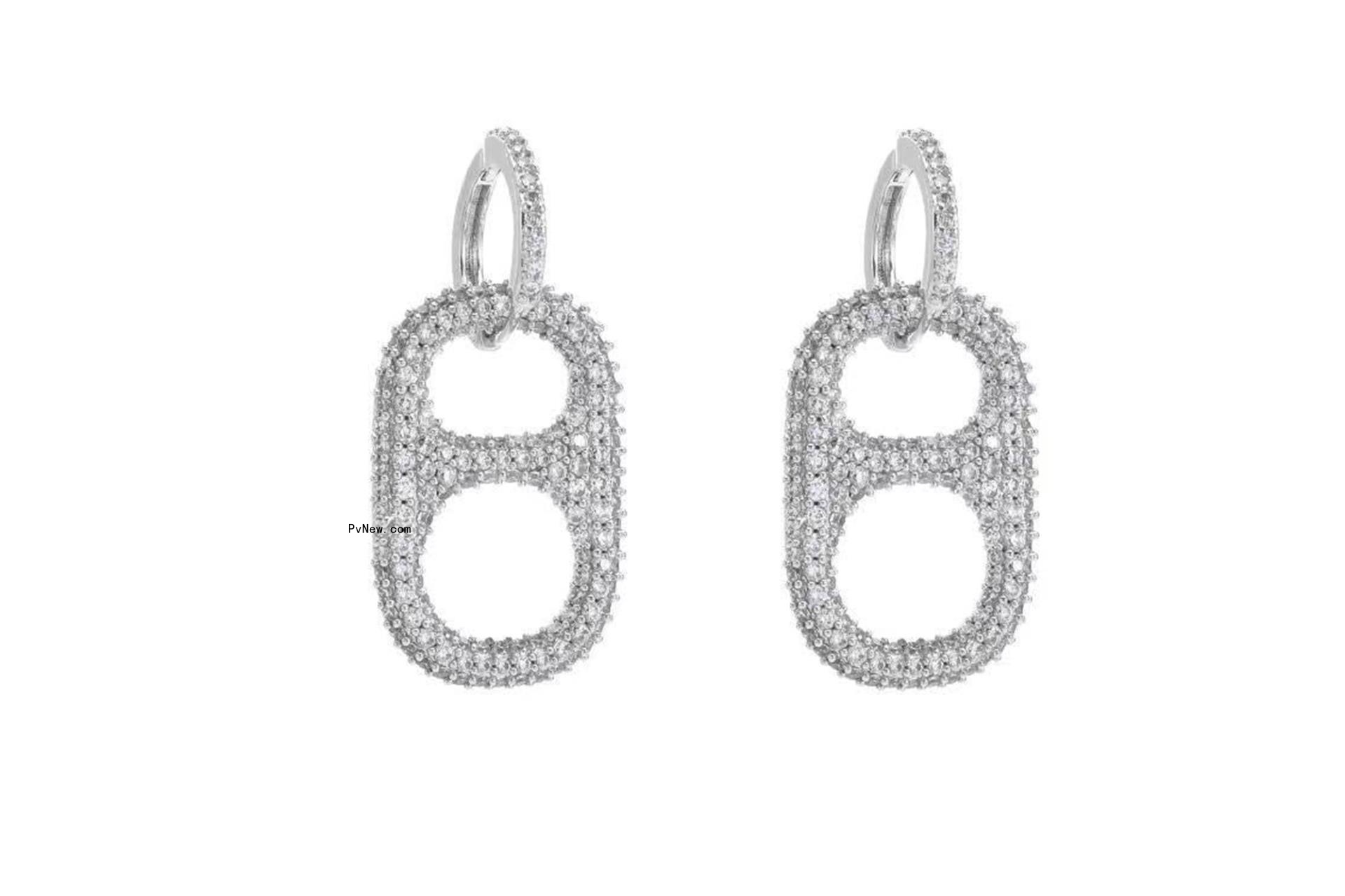 silver can shaped earrings