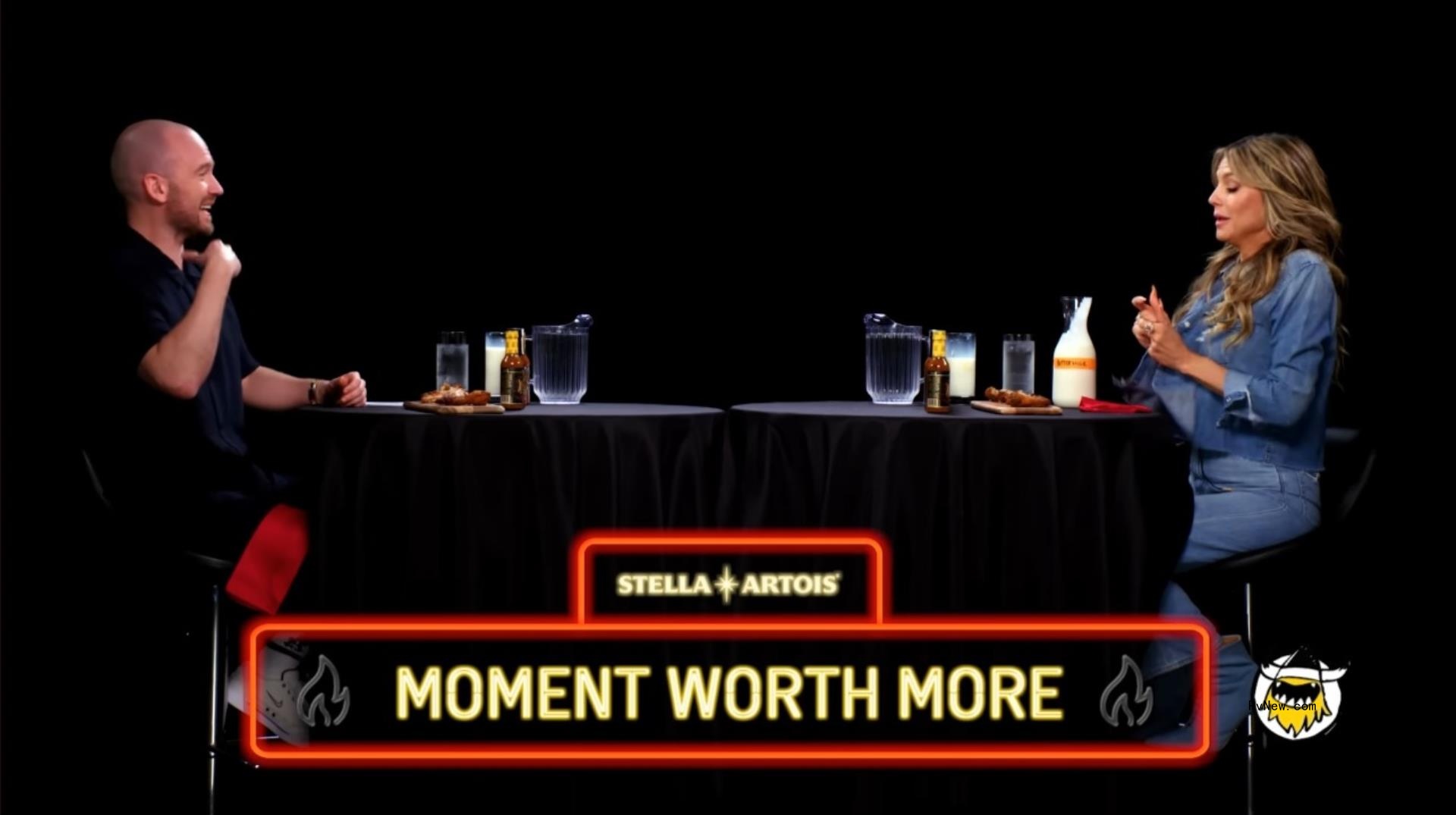 Sean Evans and Heidi Klum on 