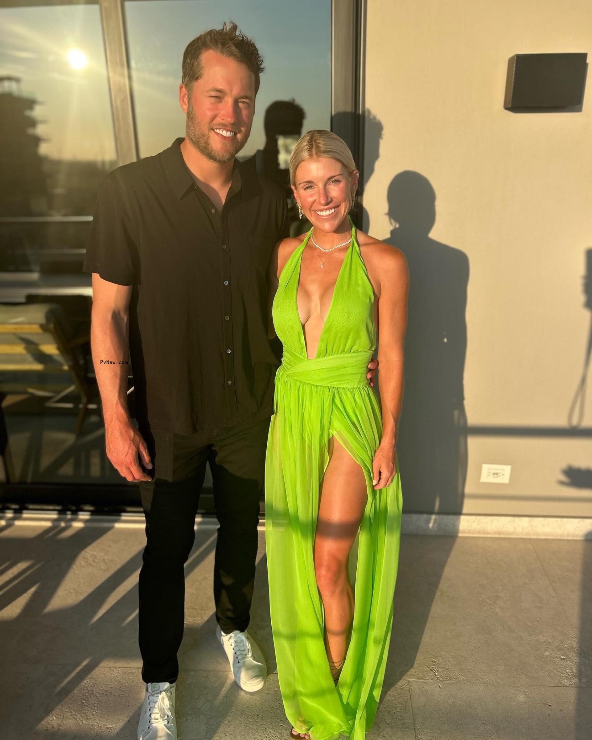 Kelly and Matthew Stafford 