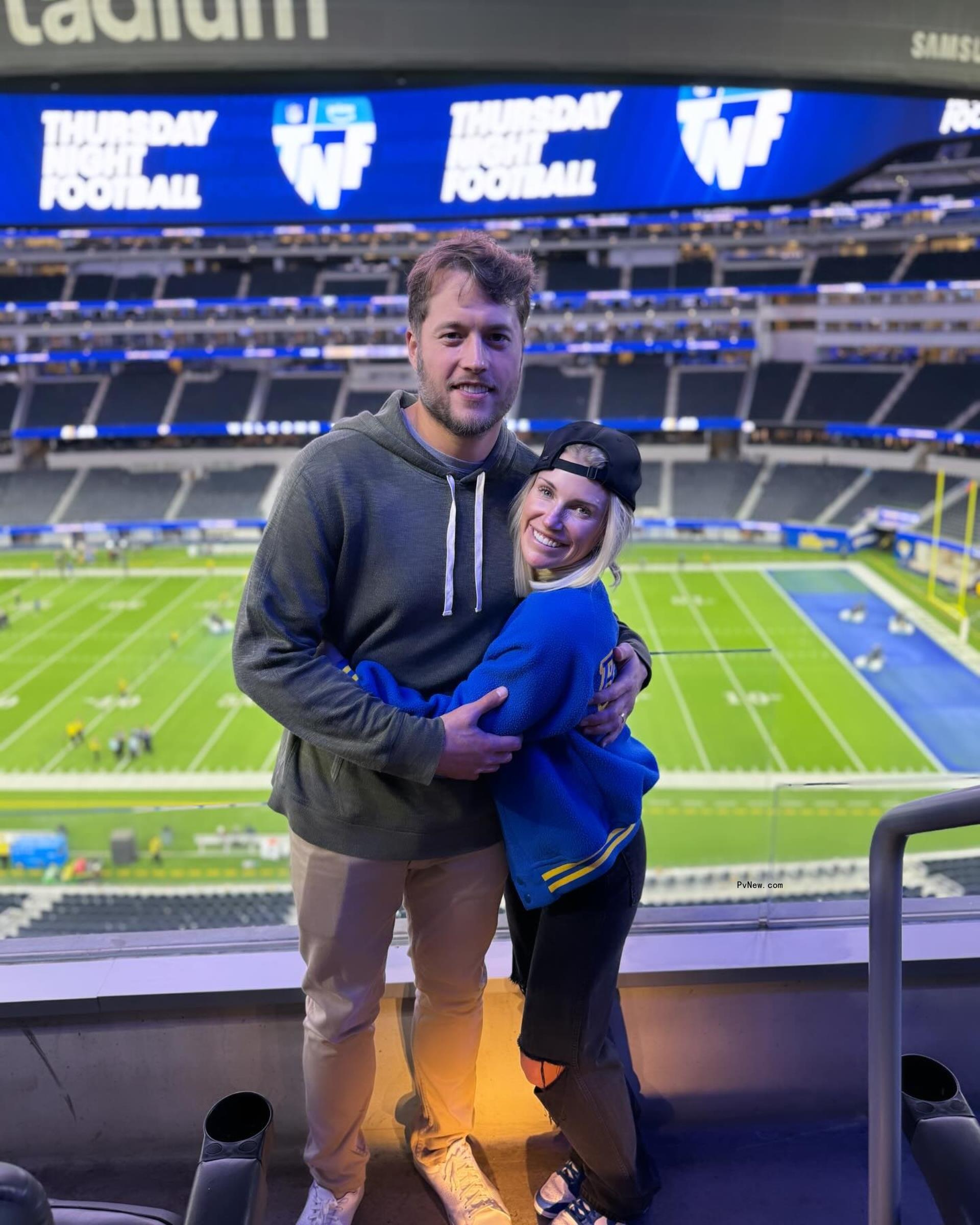 Kelly and Matthew Stafford