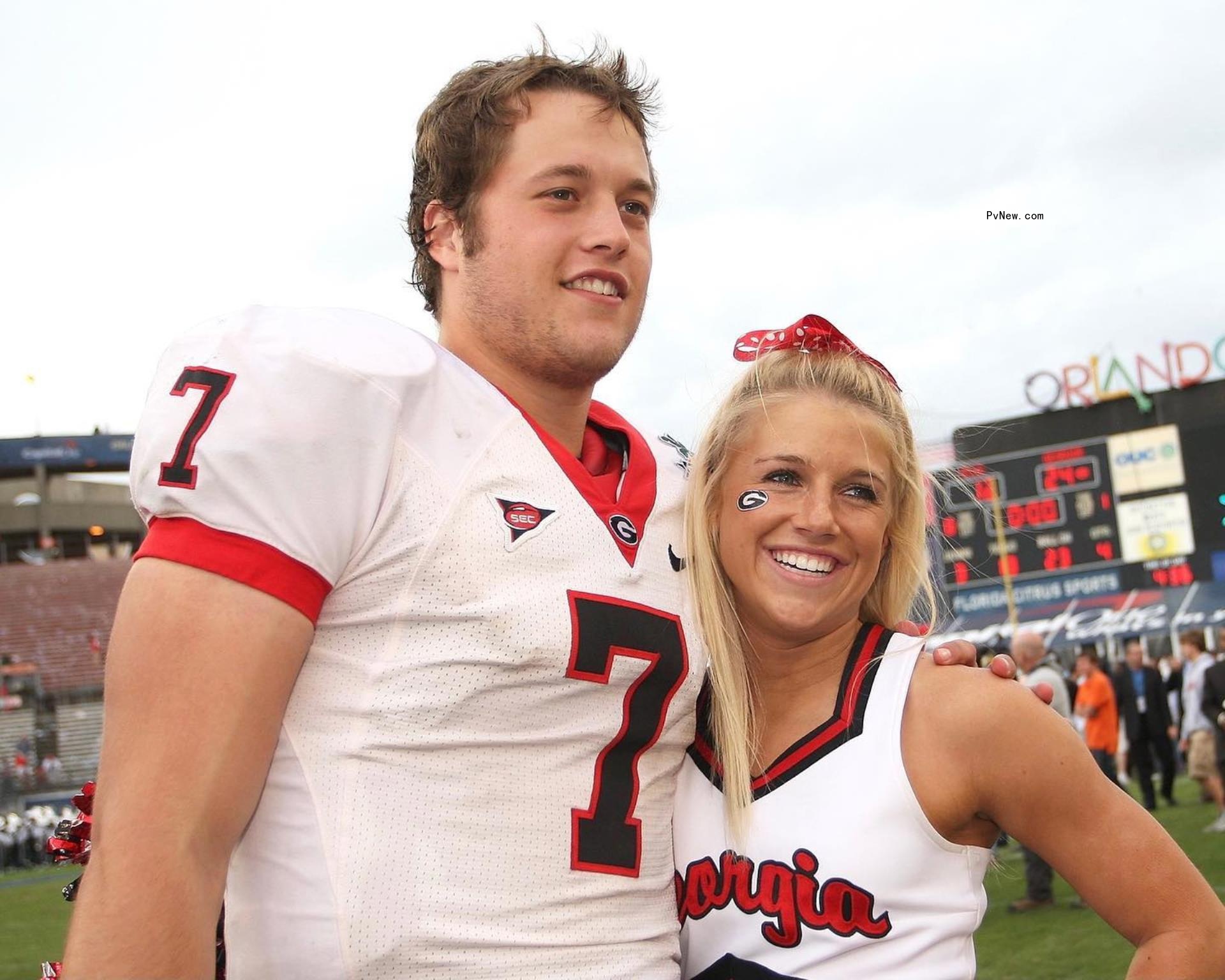 Kelly and Matthew Stafford 