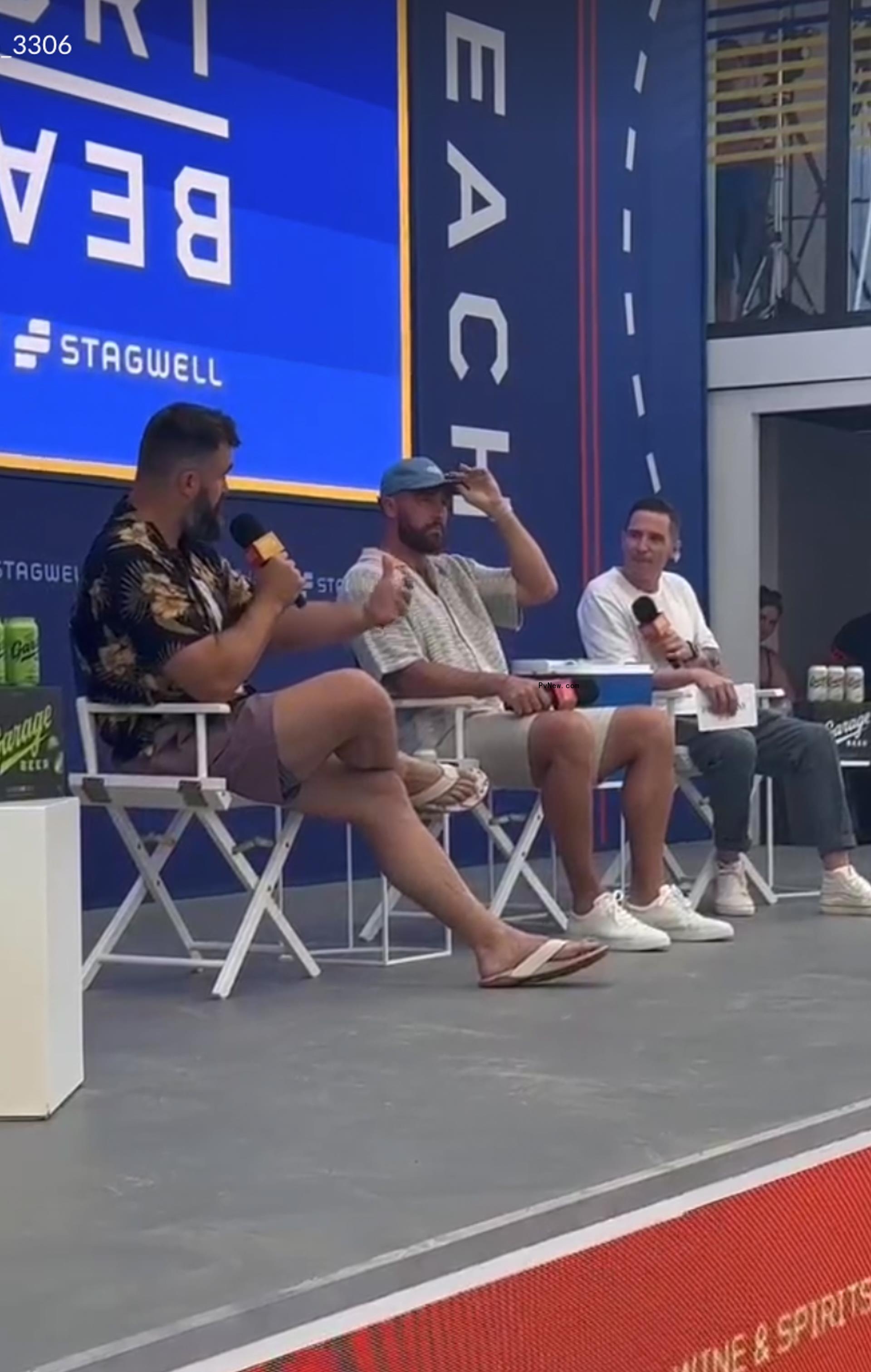 Travis and Jason Kelce at the Cannes Lion Festival.