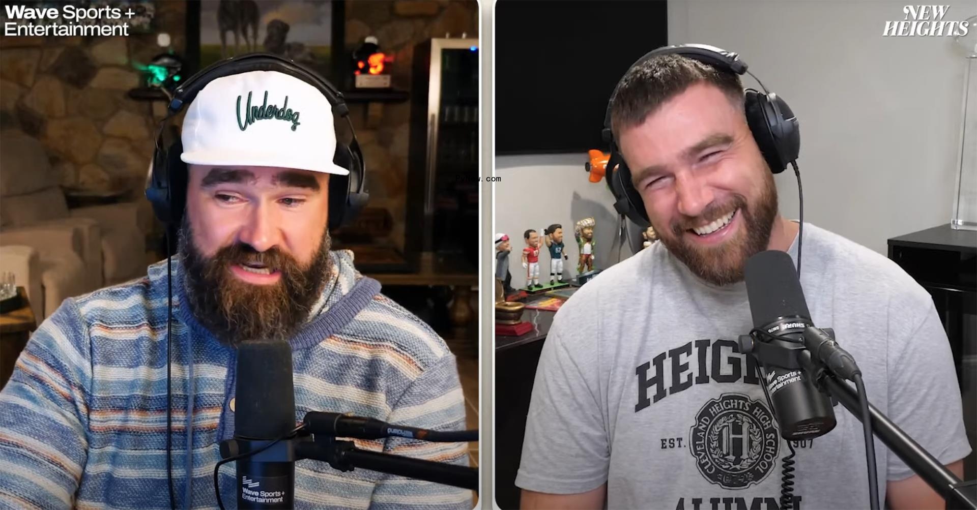 Jason Kelce and Travis Kelce.