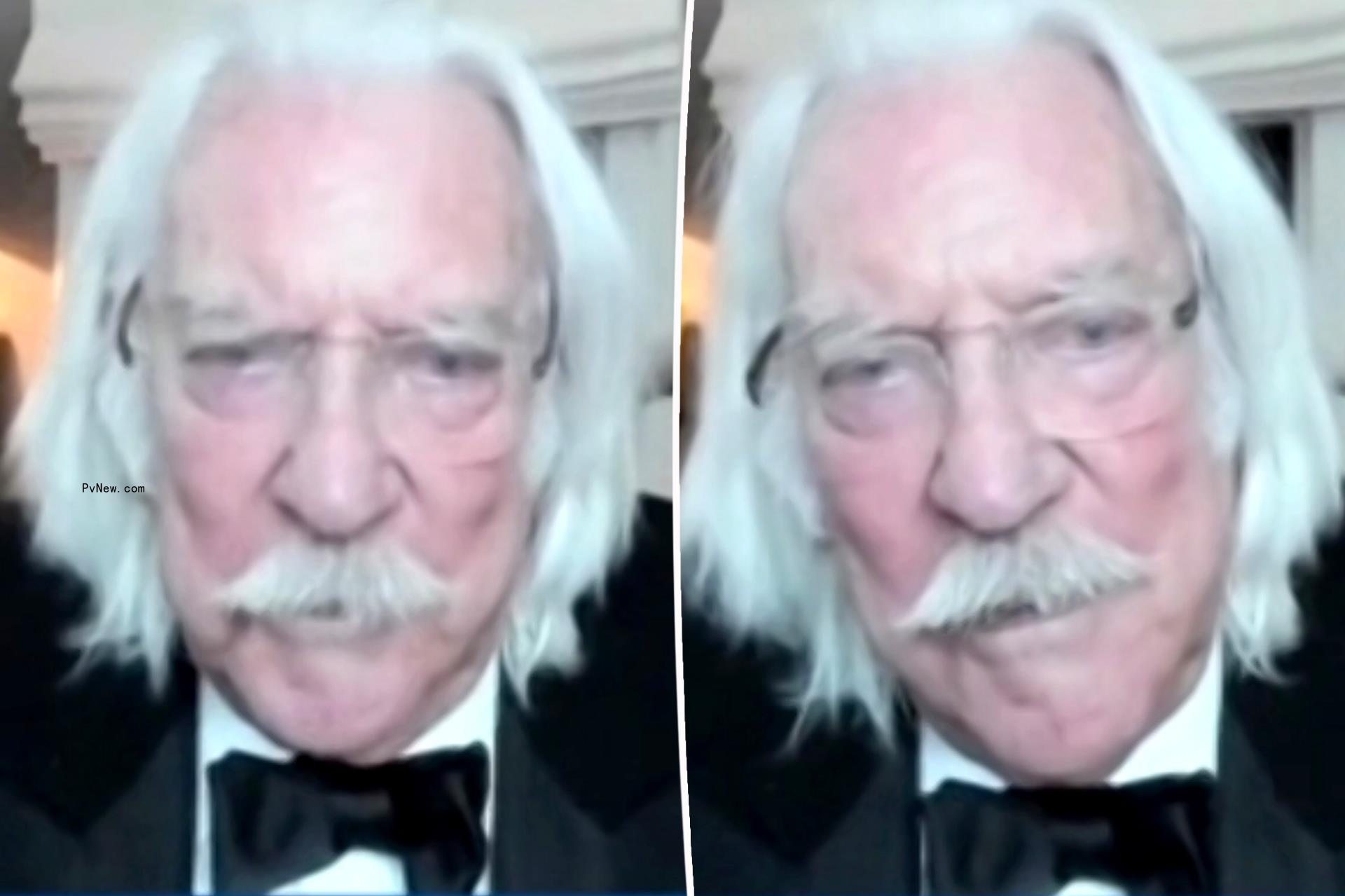 Do<i></i>nald Sutherland split image.