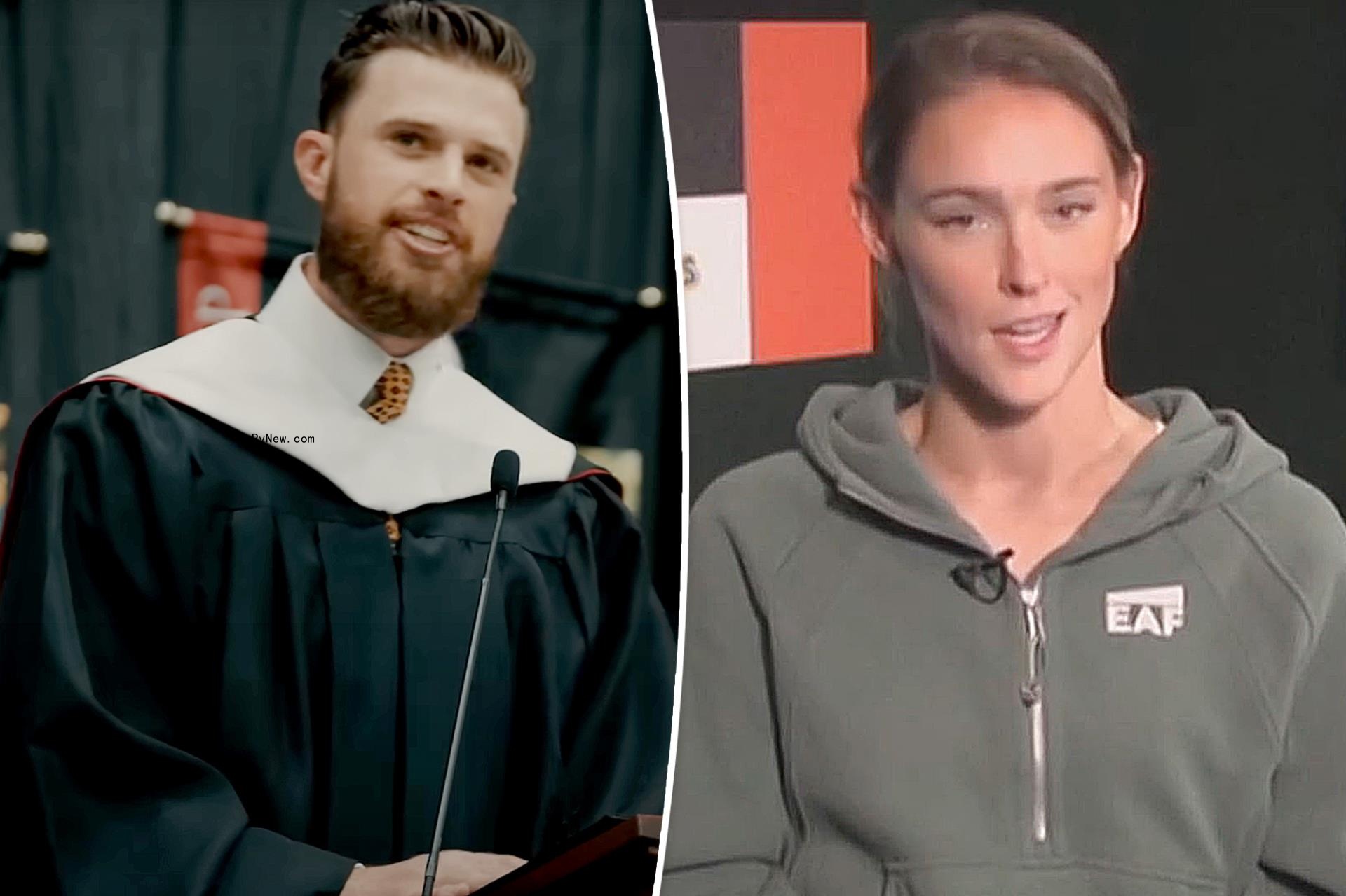 Kylie Kelce split with Harrison Butker.