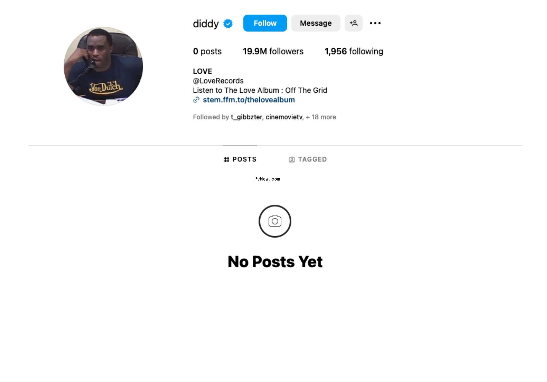 Sean Diddy Combs instagram selfie
