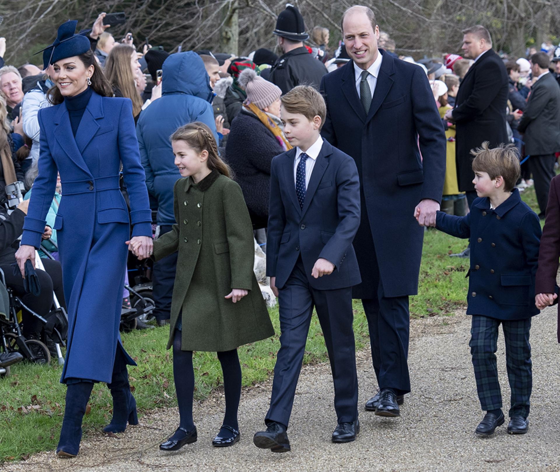 Prince William, Kate Middleton, Prince George, Prince Louis. Princess Charlotte