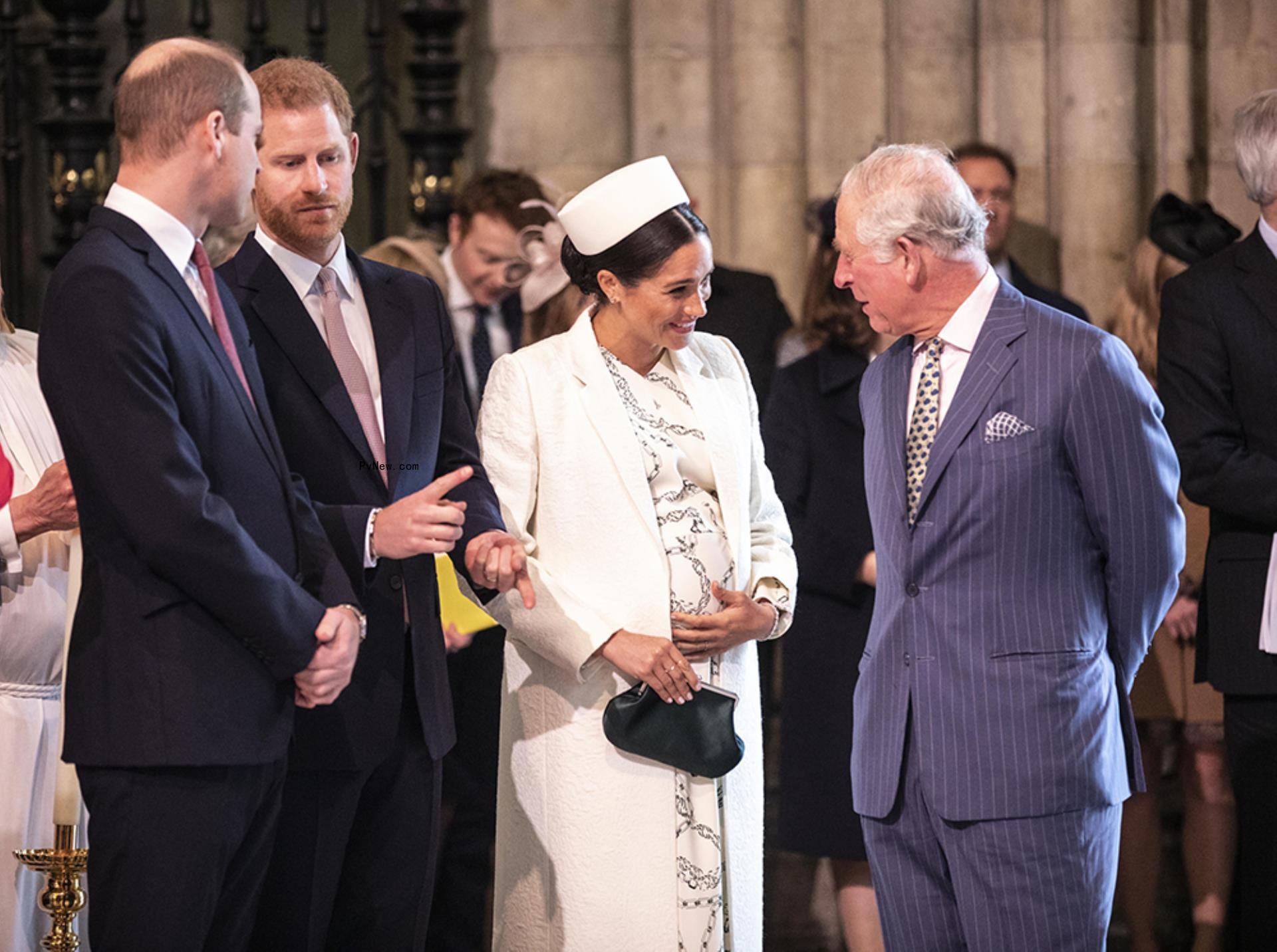 Prince William, Prince Harry, Meghan Markle and King Charles III