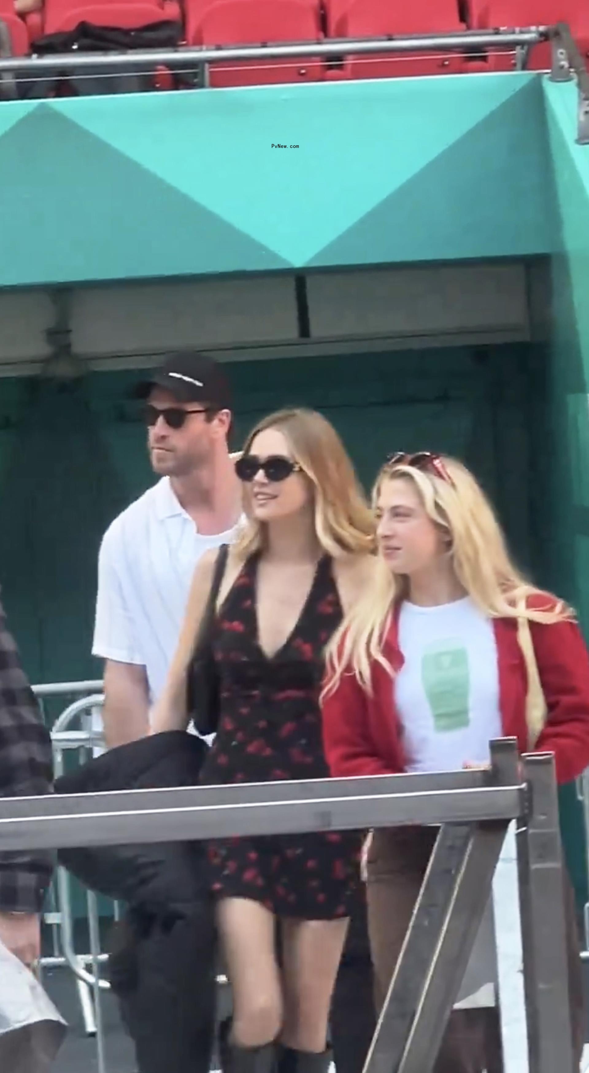 Liam Hemsworth, Gabriella Brooks and Anaïs Gallagher