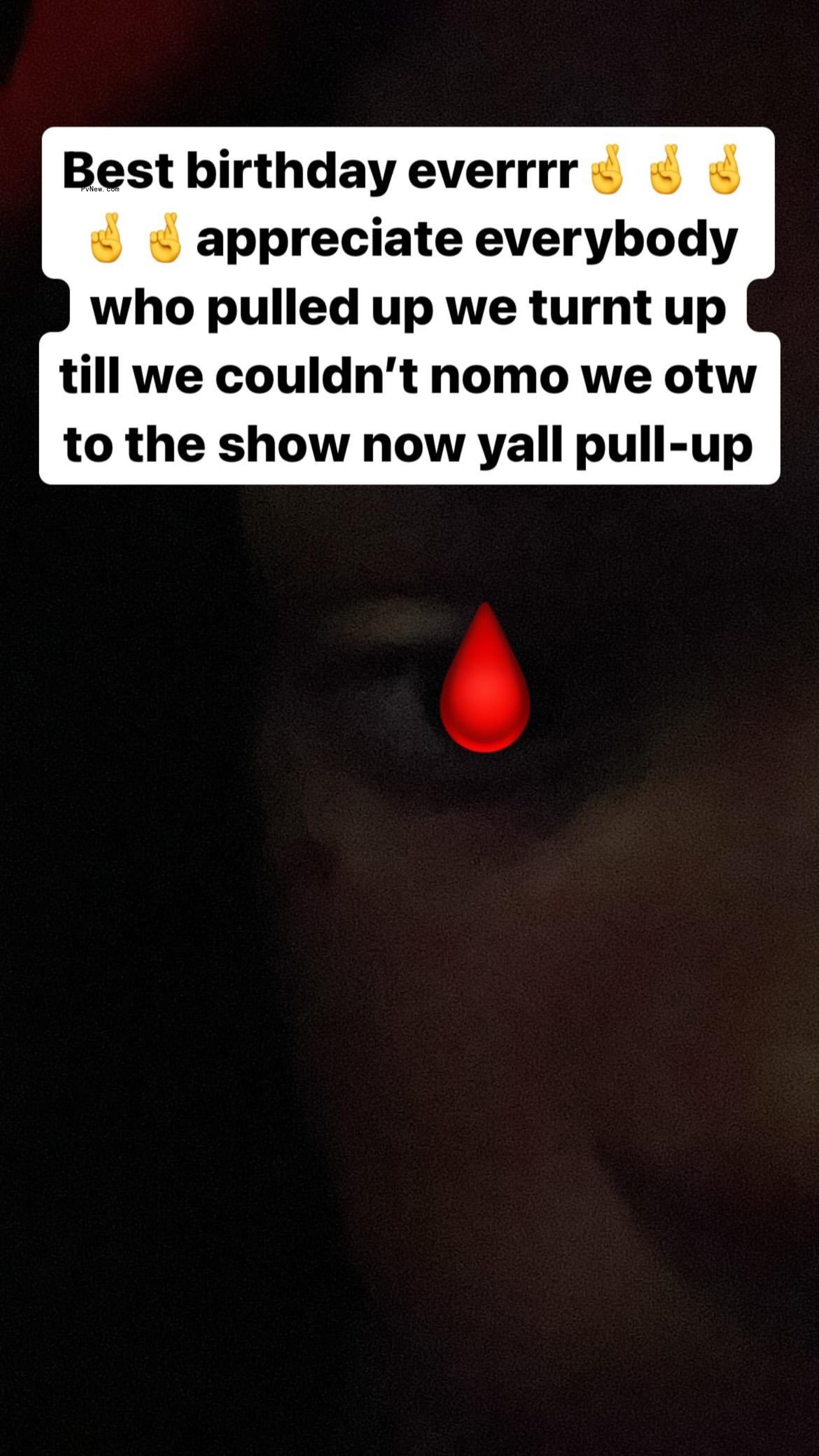 Rapper Julio Foolio's Instagram Story.