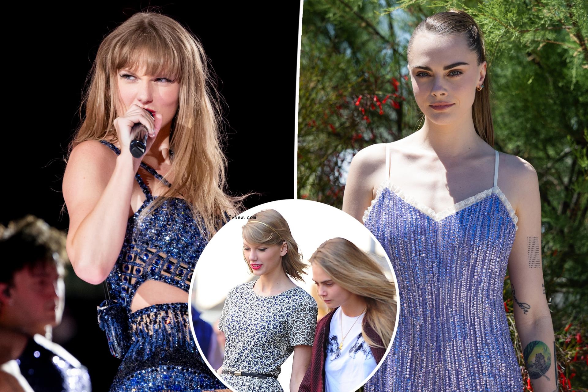 Taylor Swift quietly supports pal Cara Delevingne at Lo<i></i>ndon theater in between Eras Tour stops