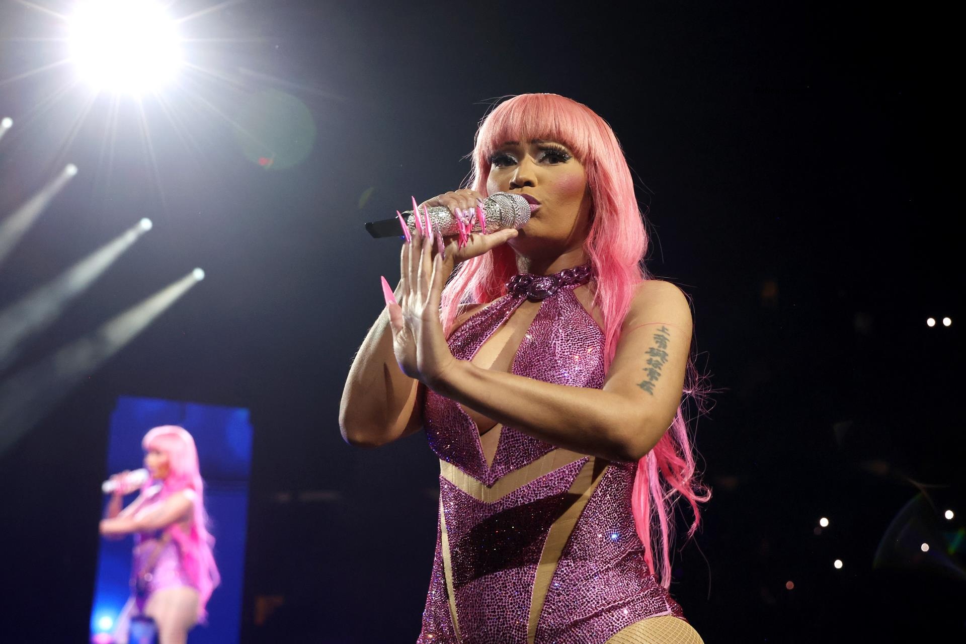 Nicki Minaj onstage.