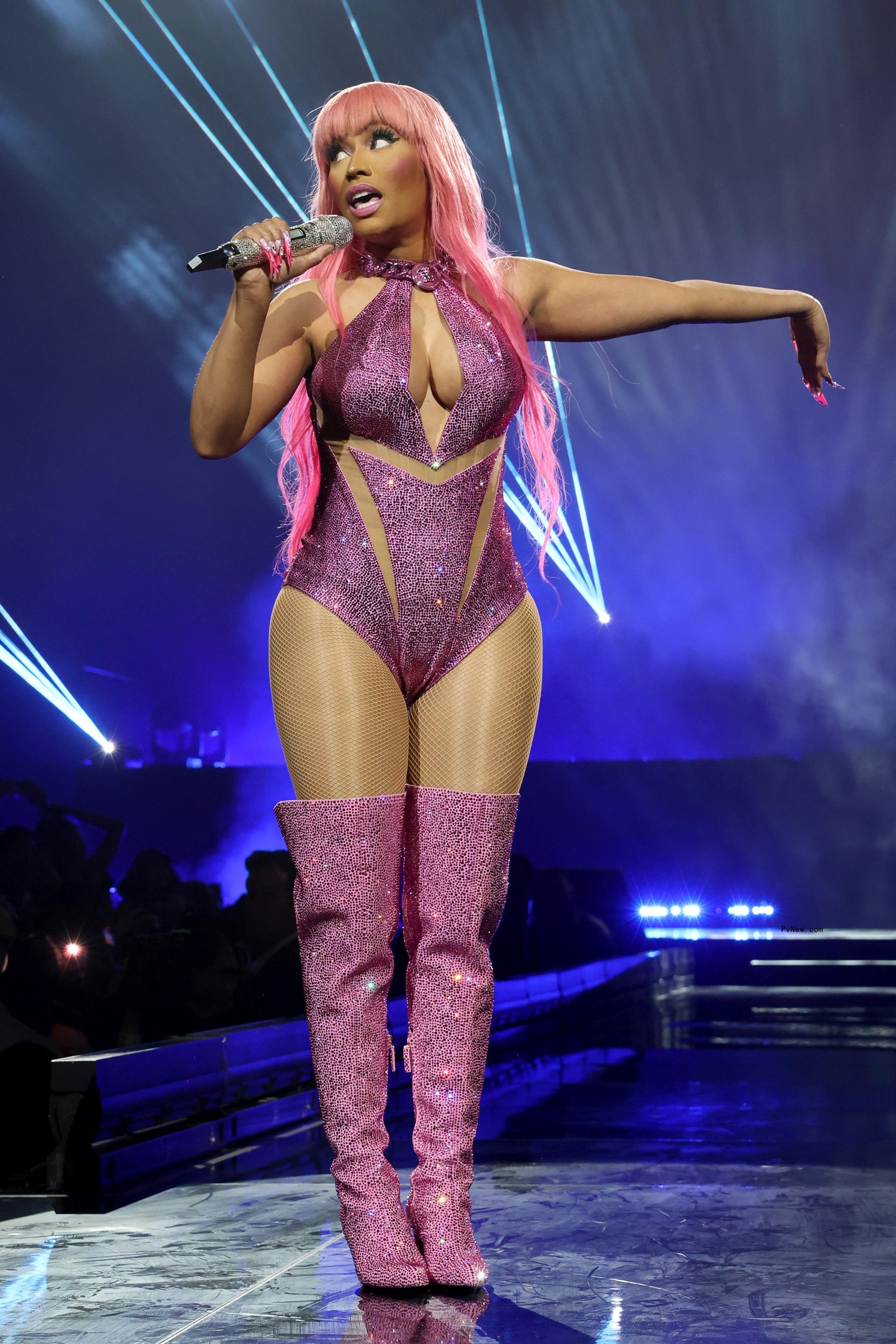 Nicki Minaj onstage.