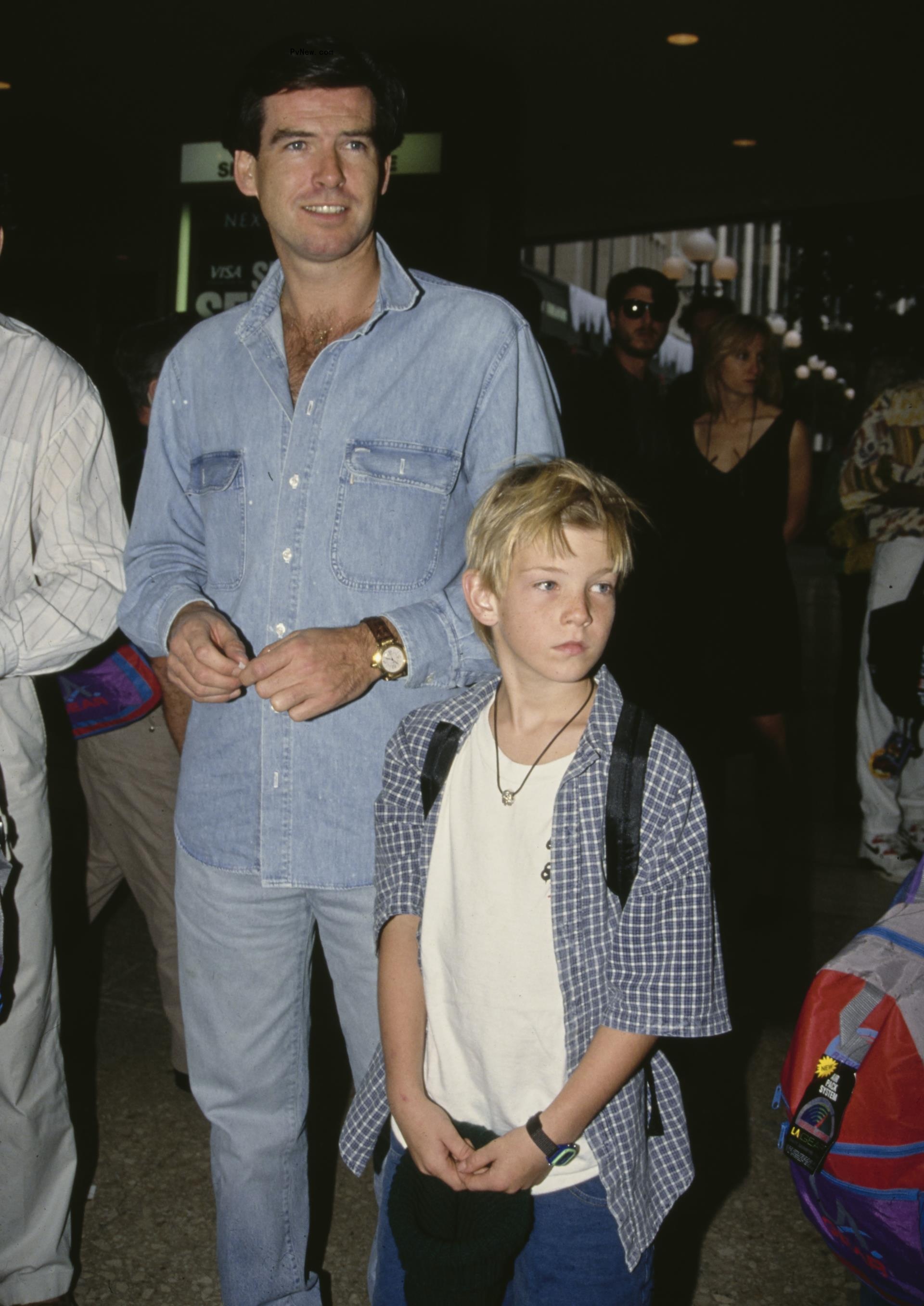 Pierce Brosnan and son