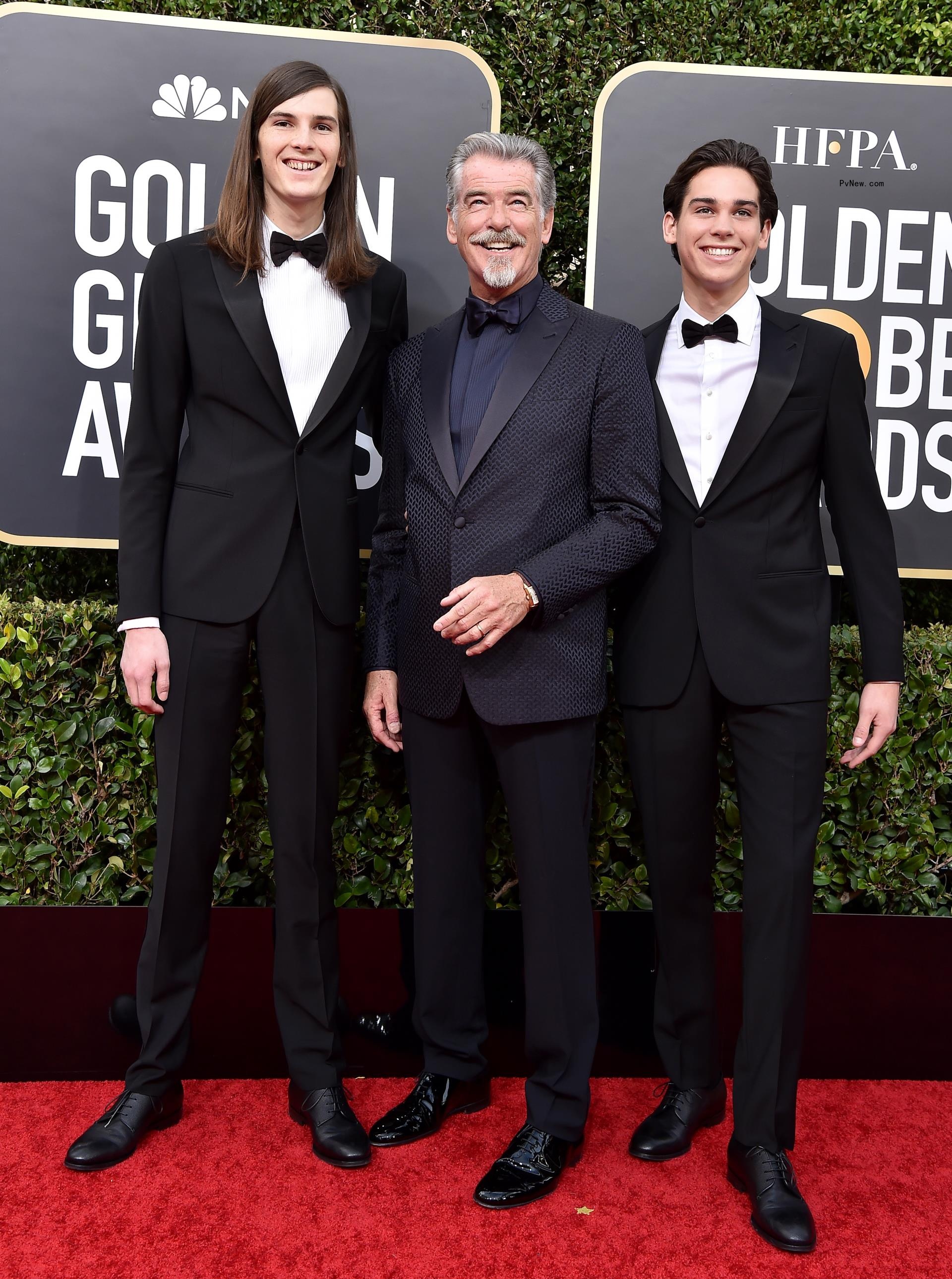 Pierce Brosnan and sons