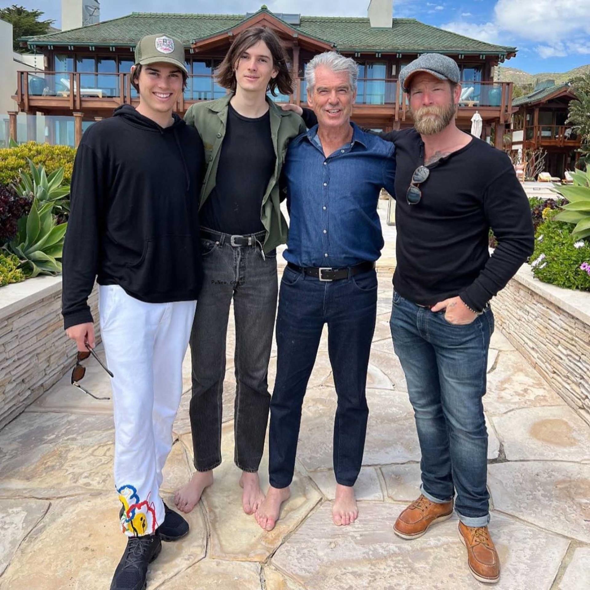 Pierce Brosnan and sons