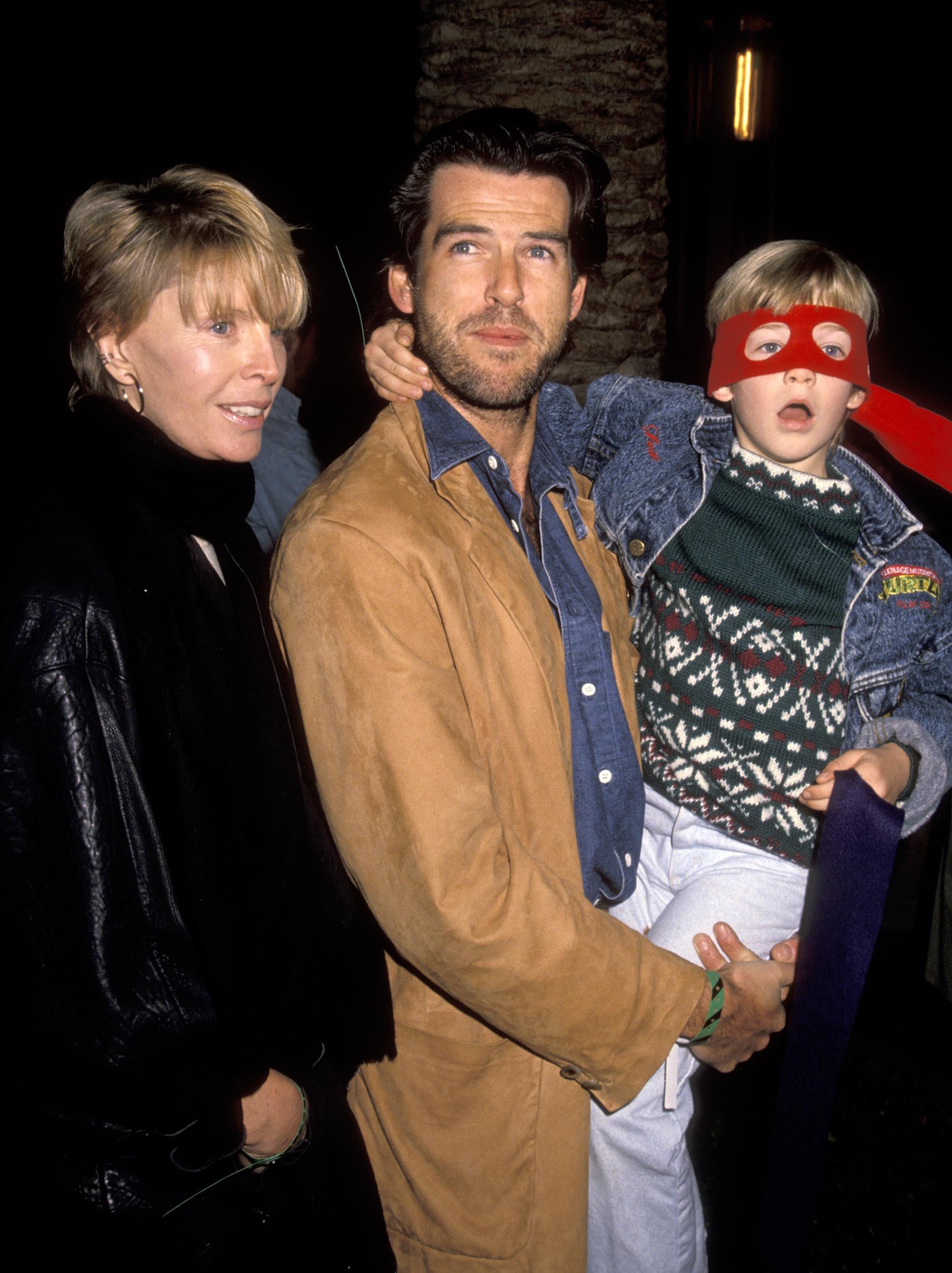 Cassandra Harris and Pierce Brosnan