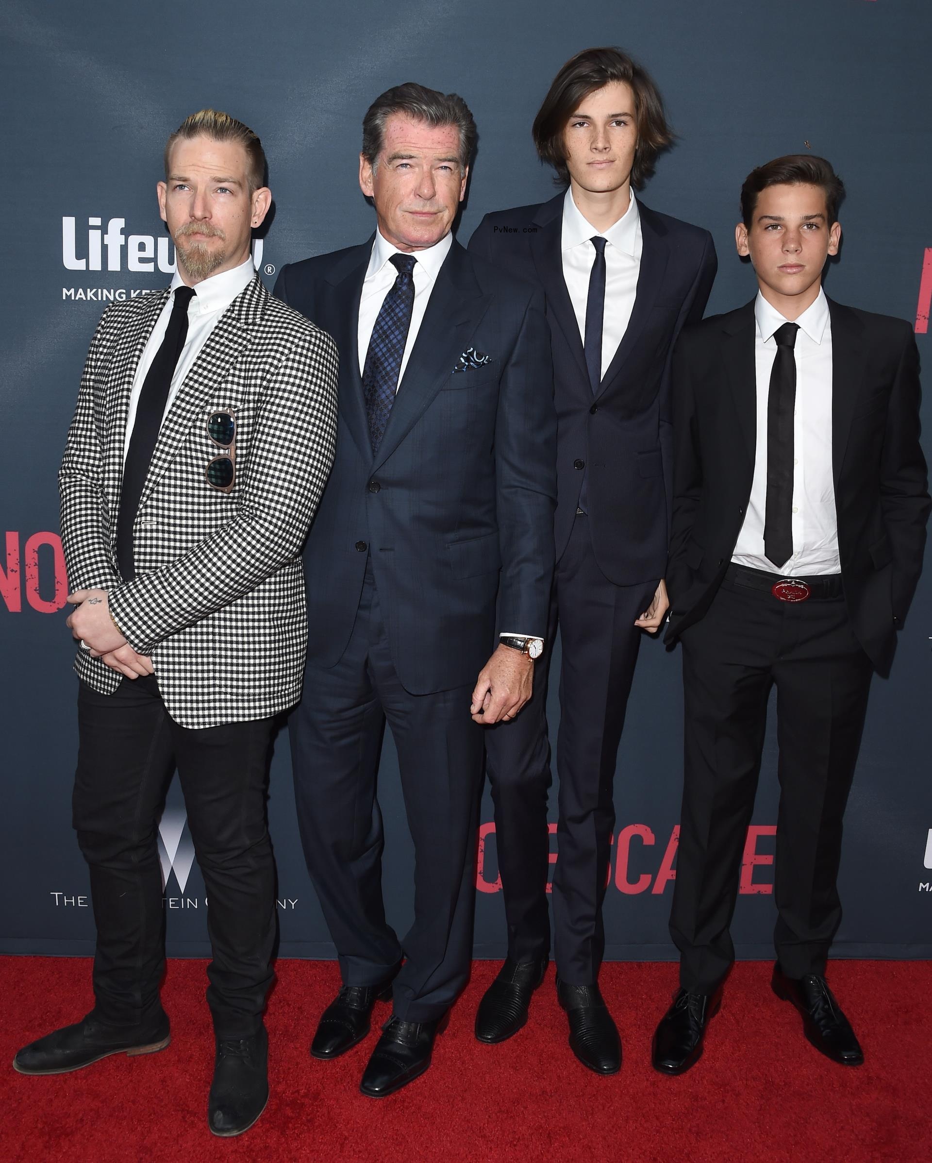 Pierce Brosnan and sons