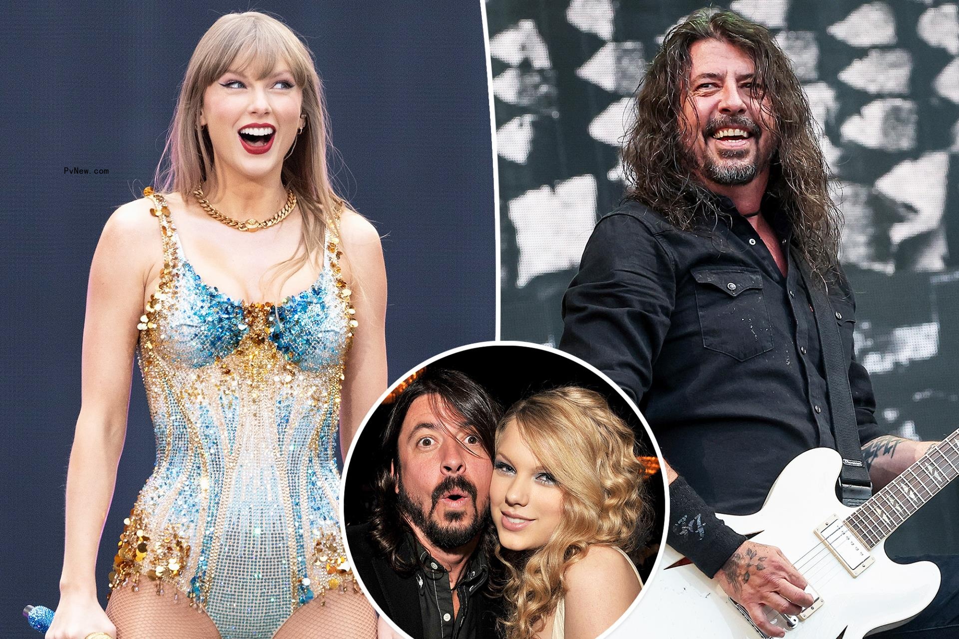 Taylor Swift and Dave Grohl