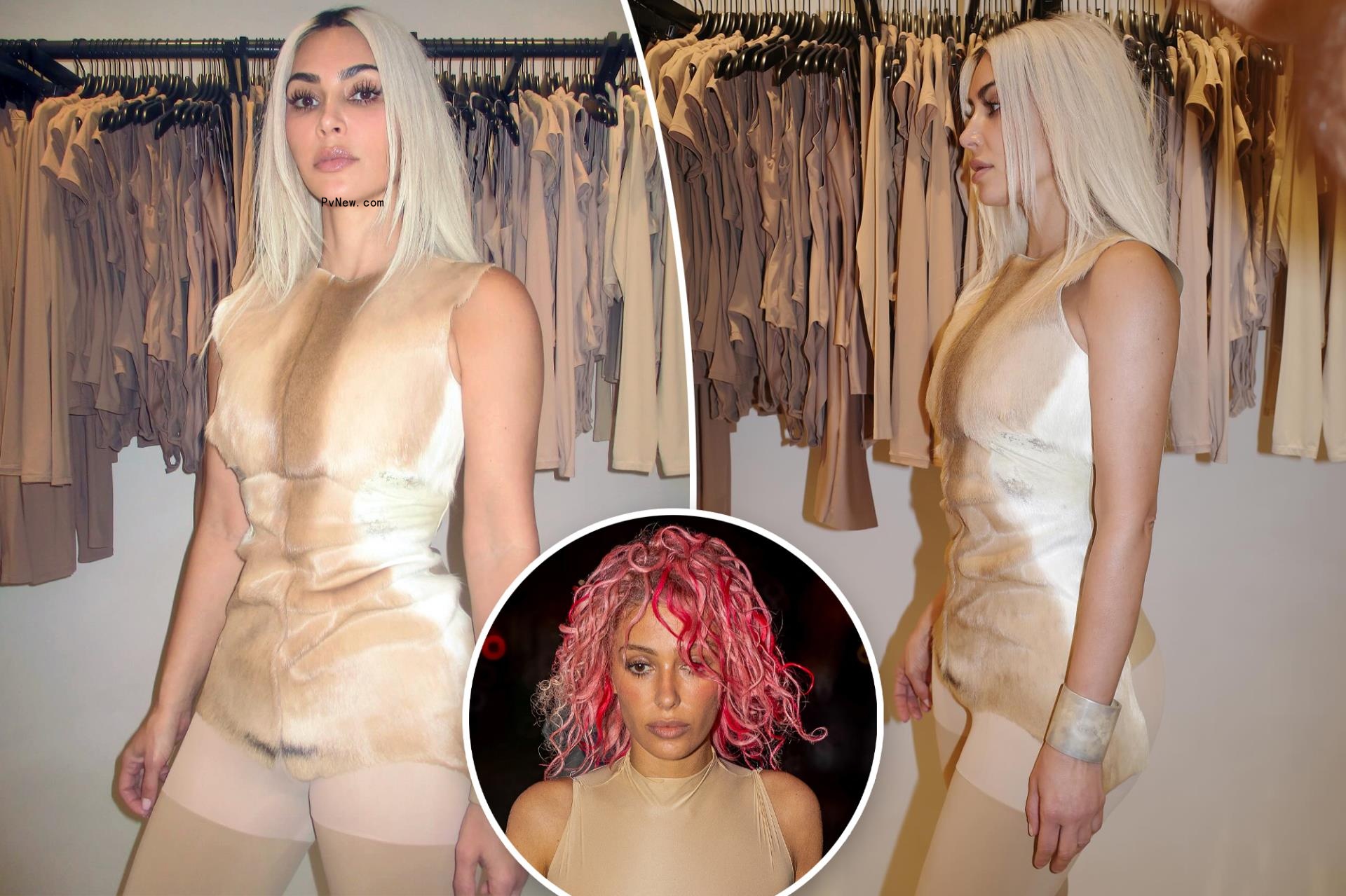 Kim Kardashian draws Bianca Censori comparisons in fur bodysuit and tights: ‘Trying to look like the new wife’