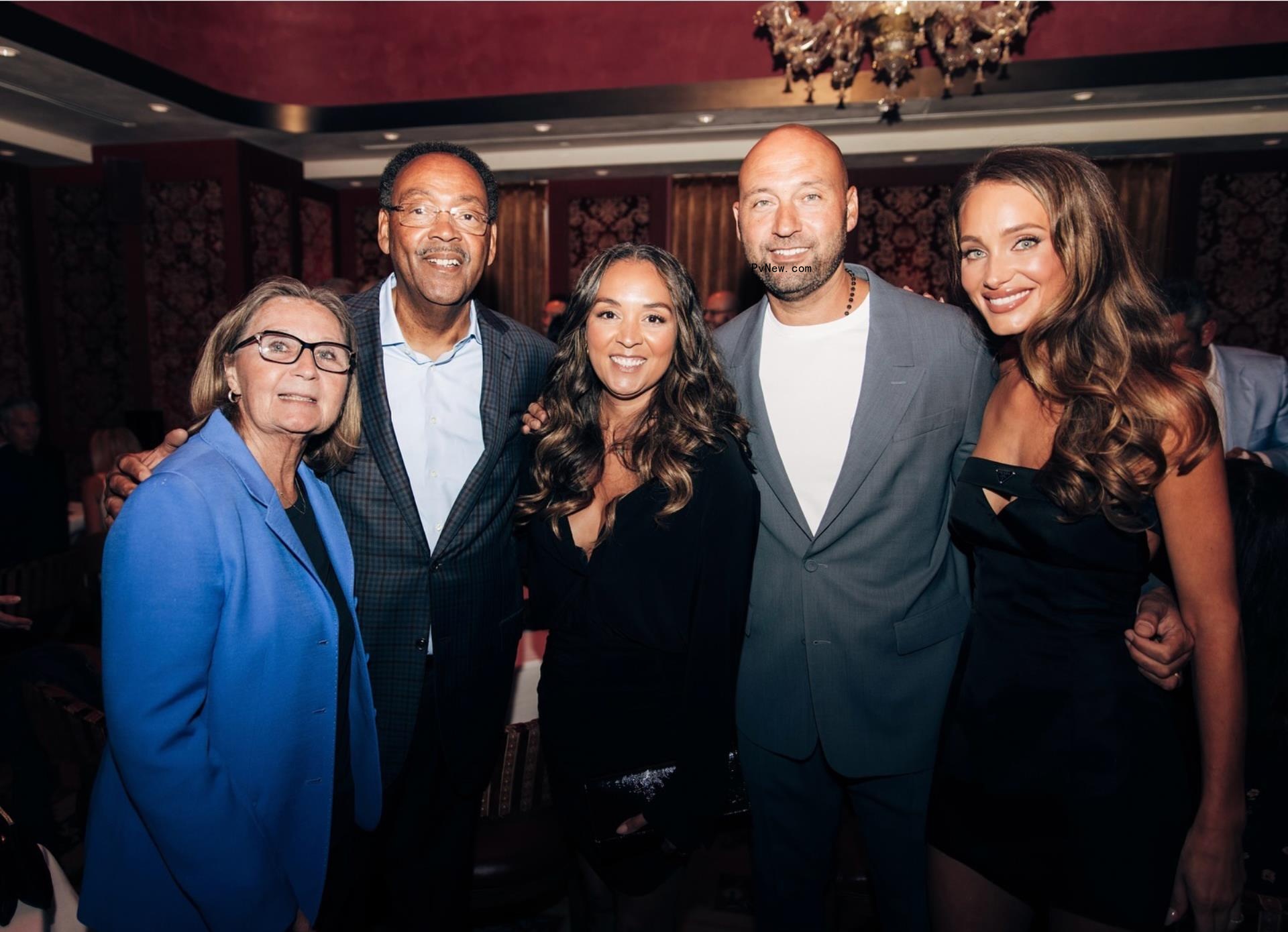Derek Jeter and his family