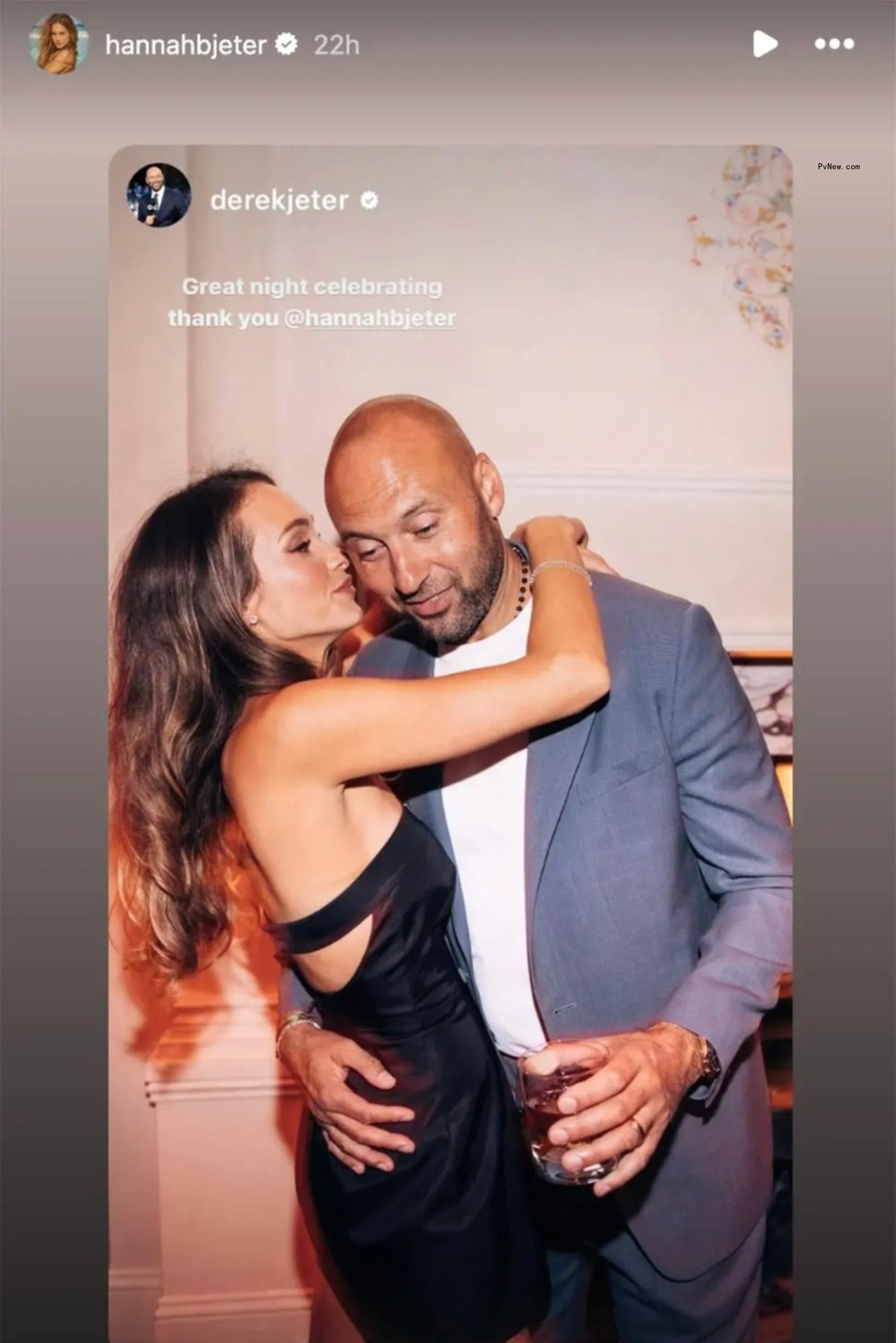 Derek Jeter and his wife Hanna.
