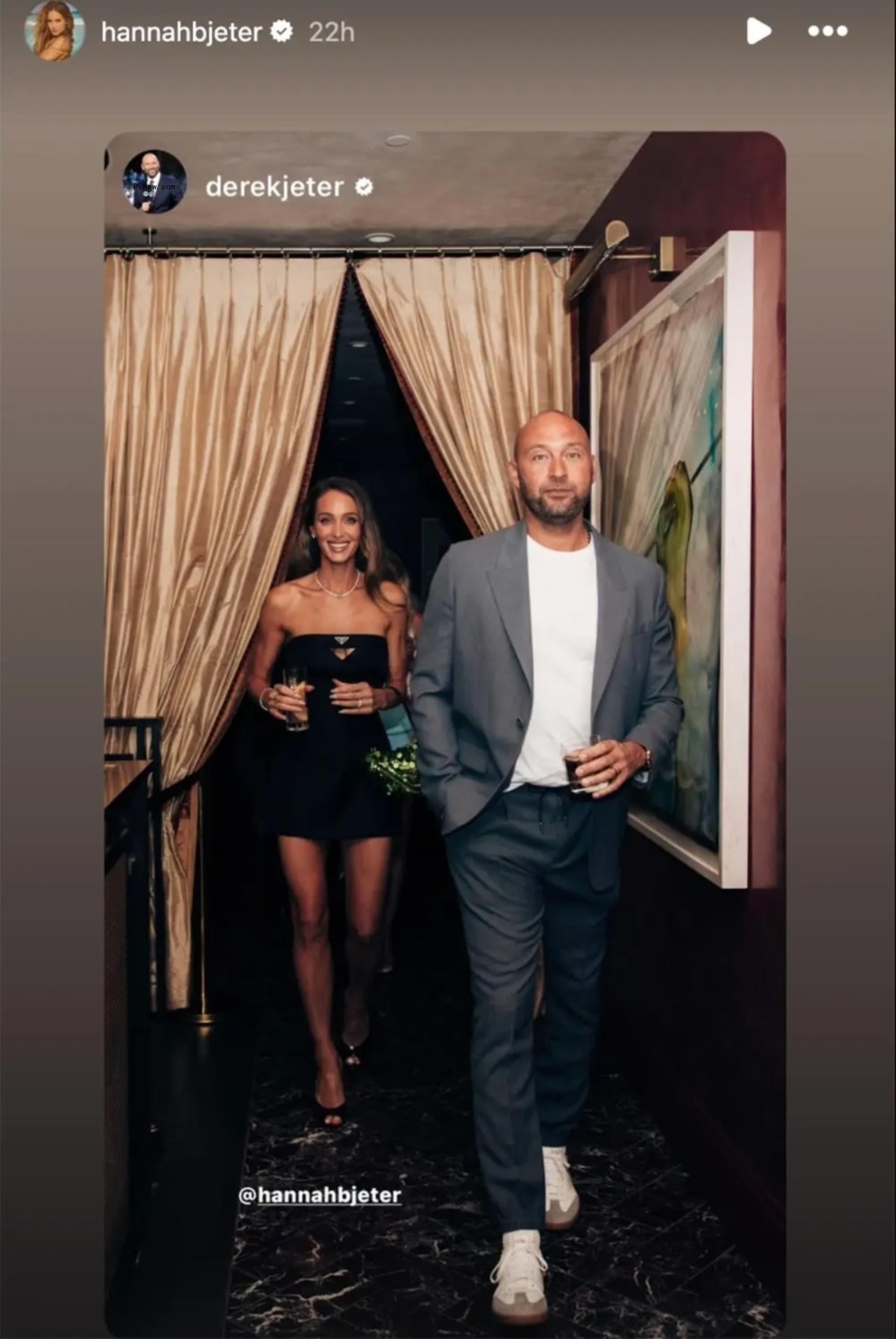 Derek Jeter and his wife Hanna.