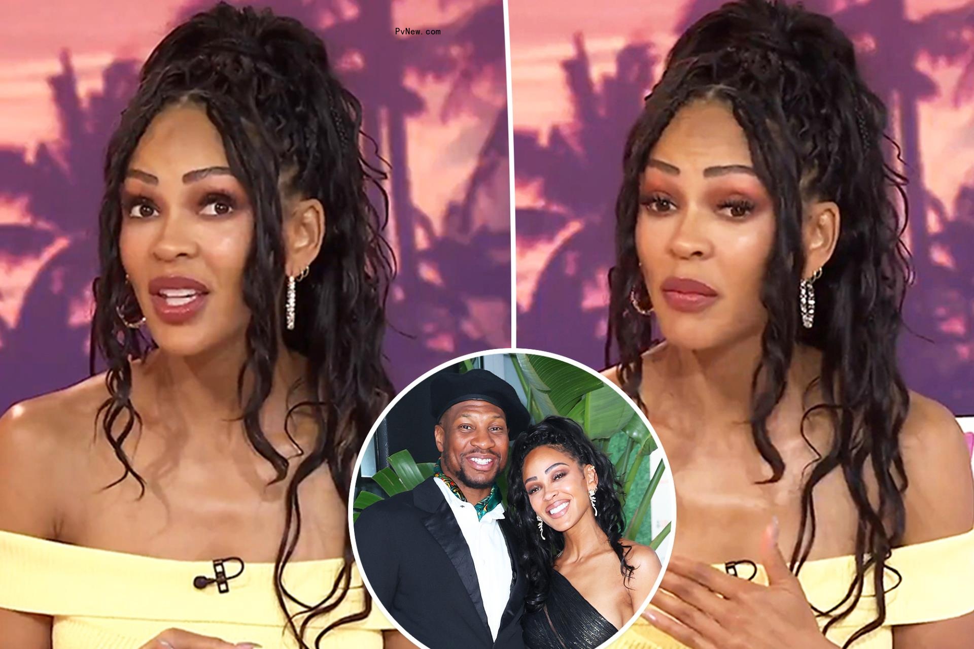Meagan Good defends dating Jo<i></i>nathan Majors amid assault trial: ‘Trust God’