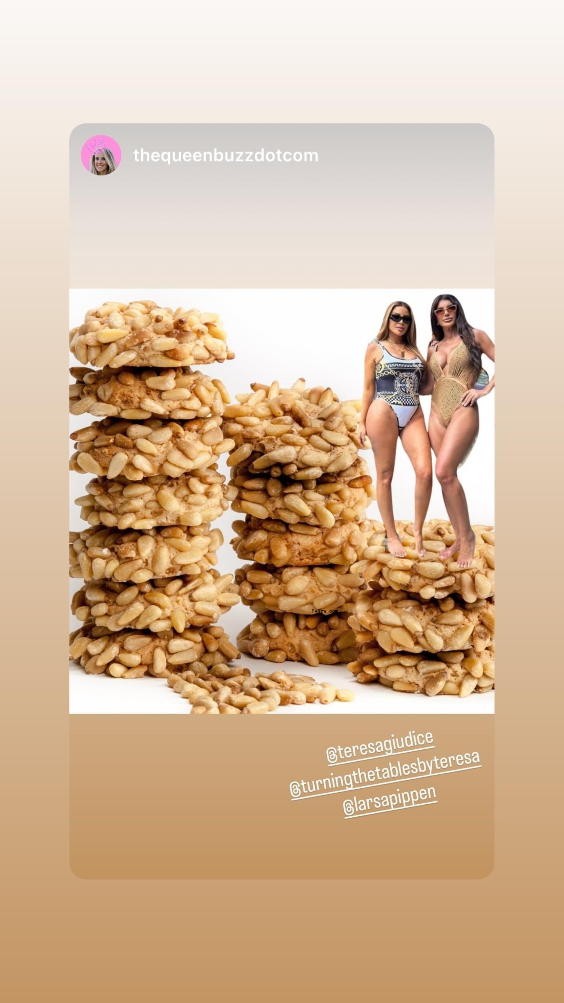 Larsa Pippen and Teresa Giudice Photoshopped o<i></i>nto coo<i></i>kies. 