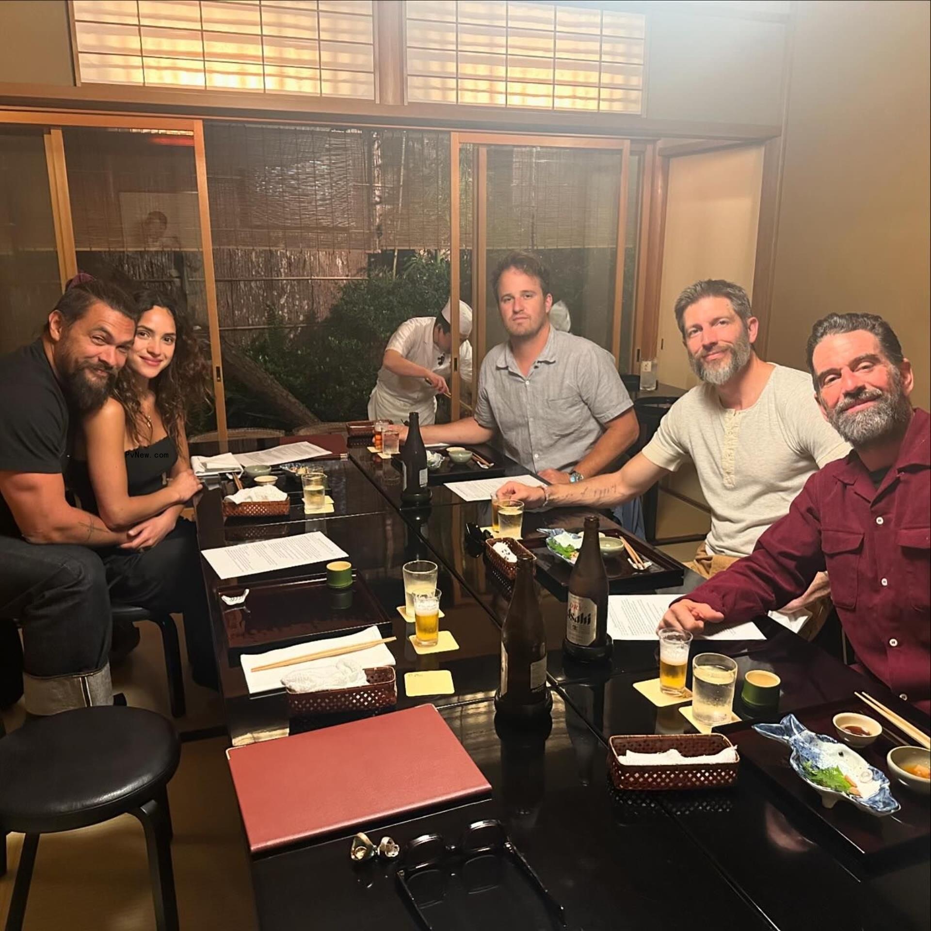 Jason Momoa and Adria Arjona