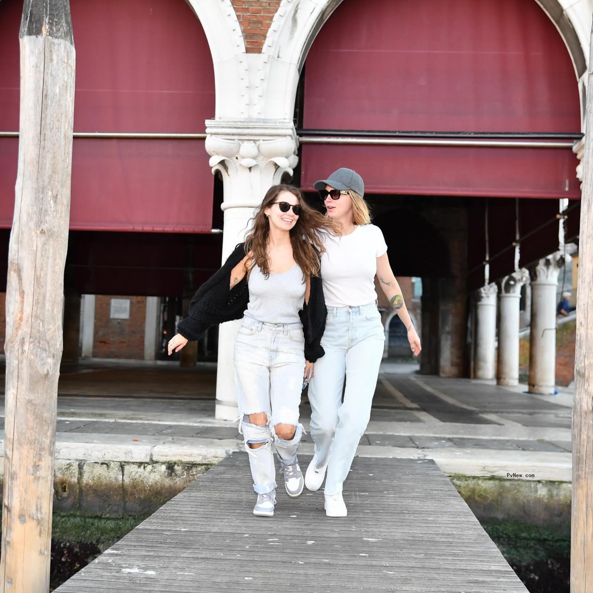 Leah Mason and Cara Delevingne