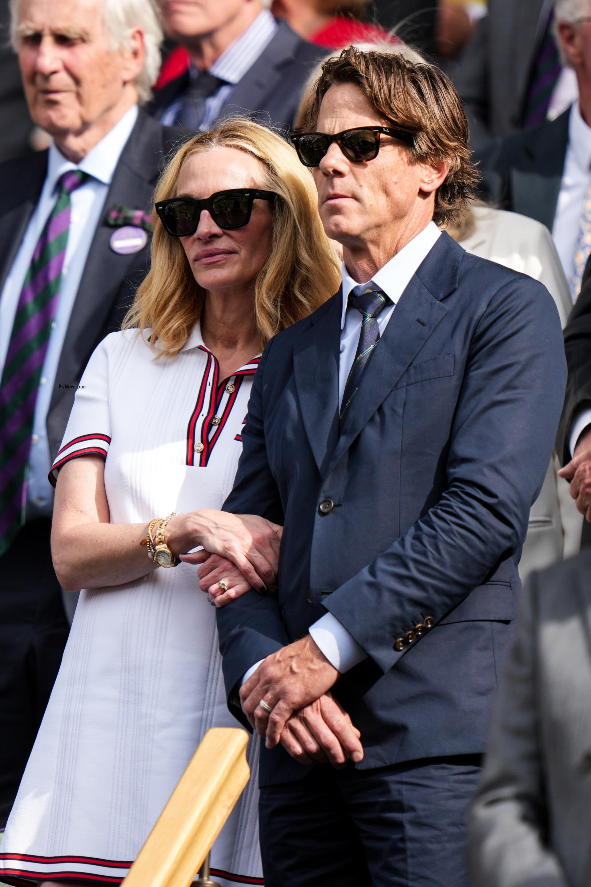 Julia Roberts and Danny Moder at the 2024 Wimbledon finals. 