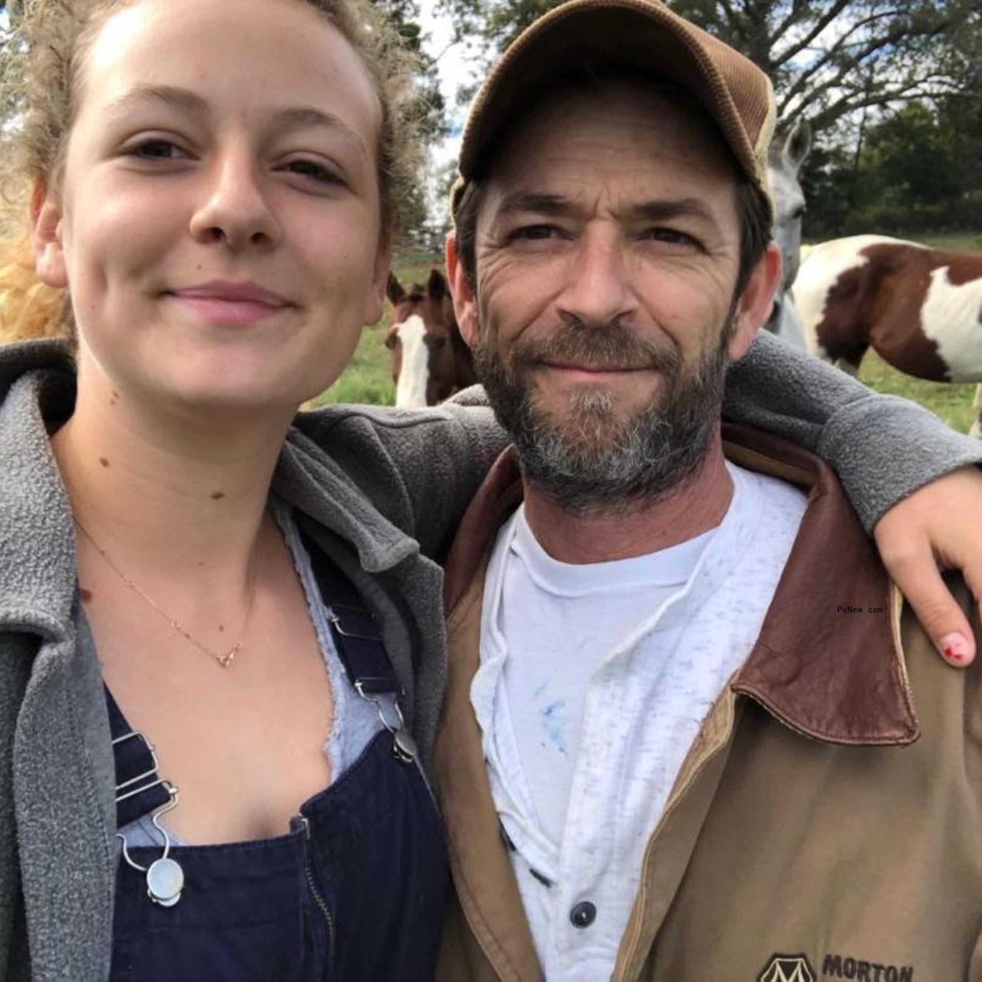 A selfie of Sophie Perry and Luke Perry