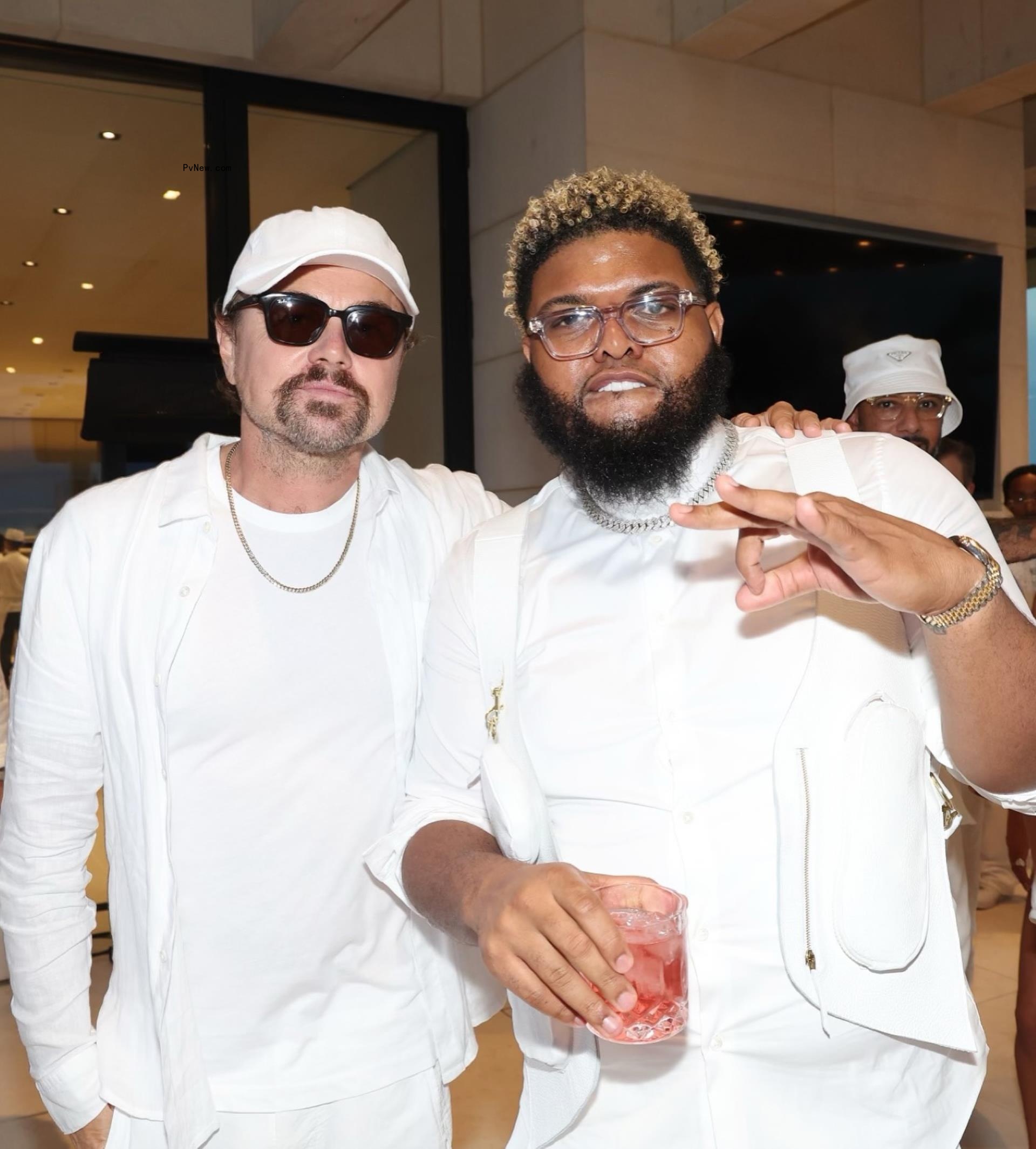 Leo<i></i>nardo DiCaprio at Michael Rubin's 2024 White Party.