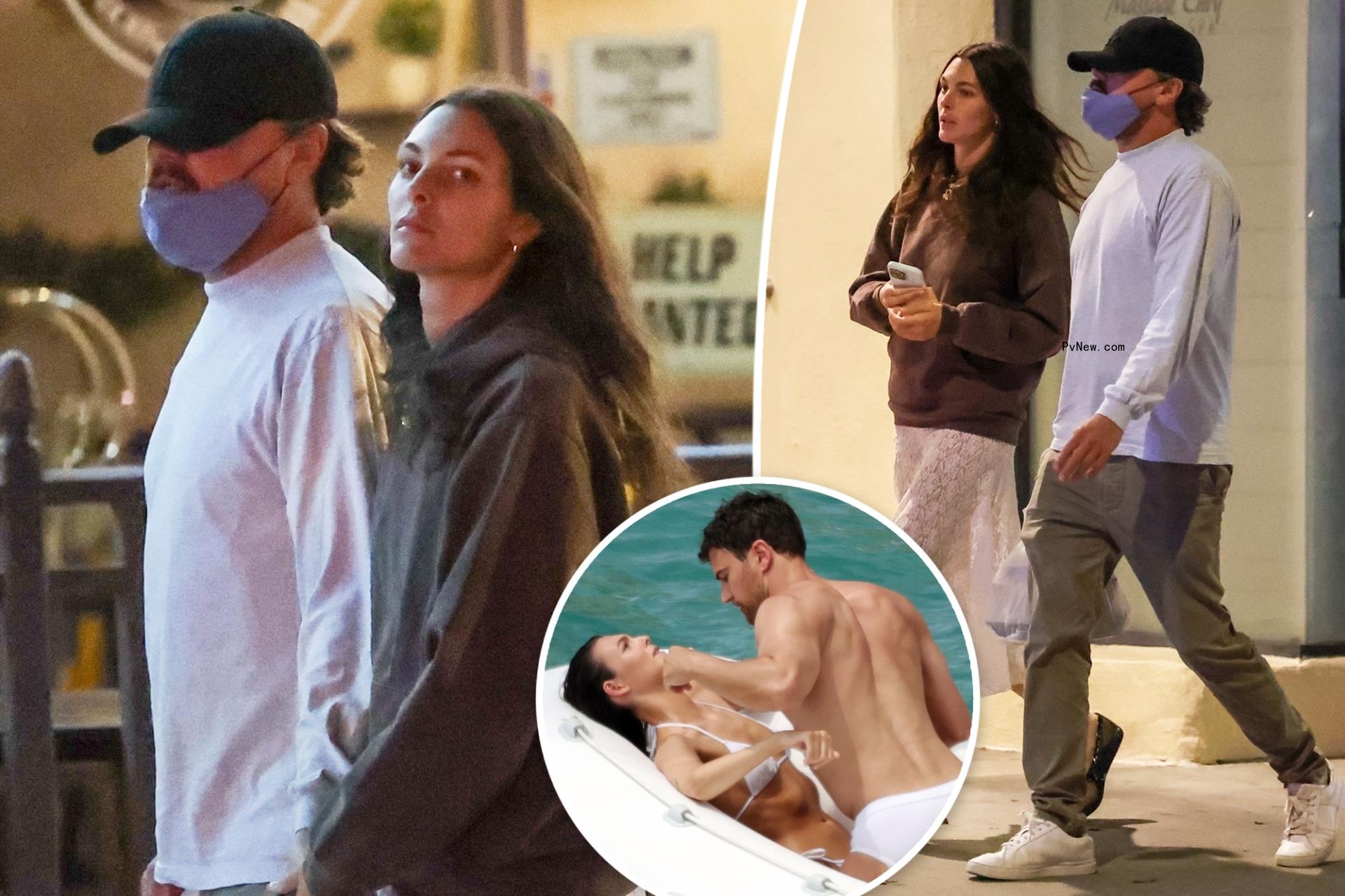 Leo<i></i>nardo DiCaprio reunites with girlfriend Vittoria Ceretti after her steamy shoot with Theo James