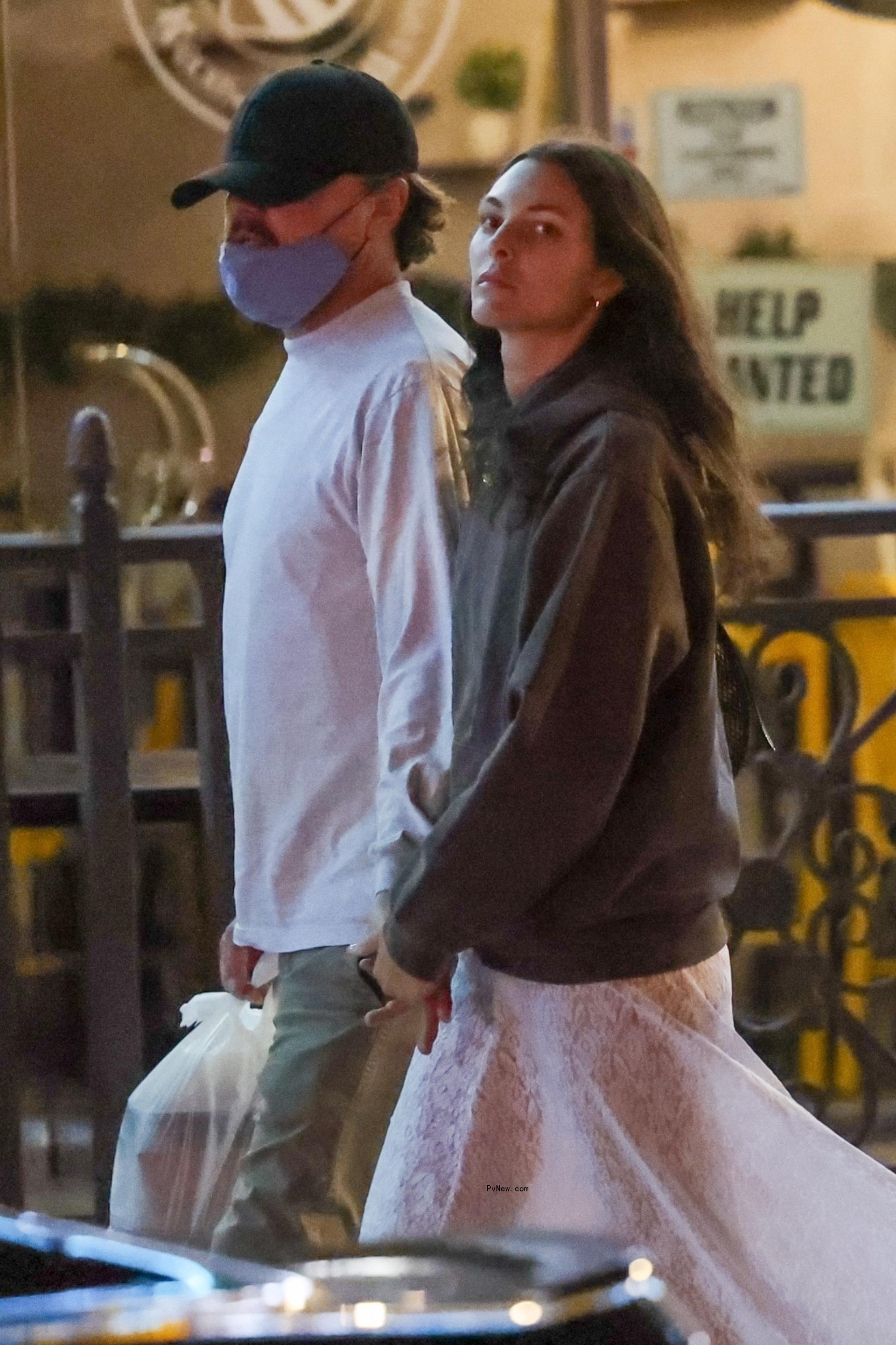 Leo<i></i>nardo DiCaprio and Vittoria Ceretti in Los Angeles. 