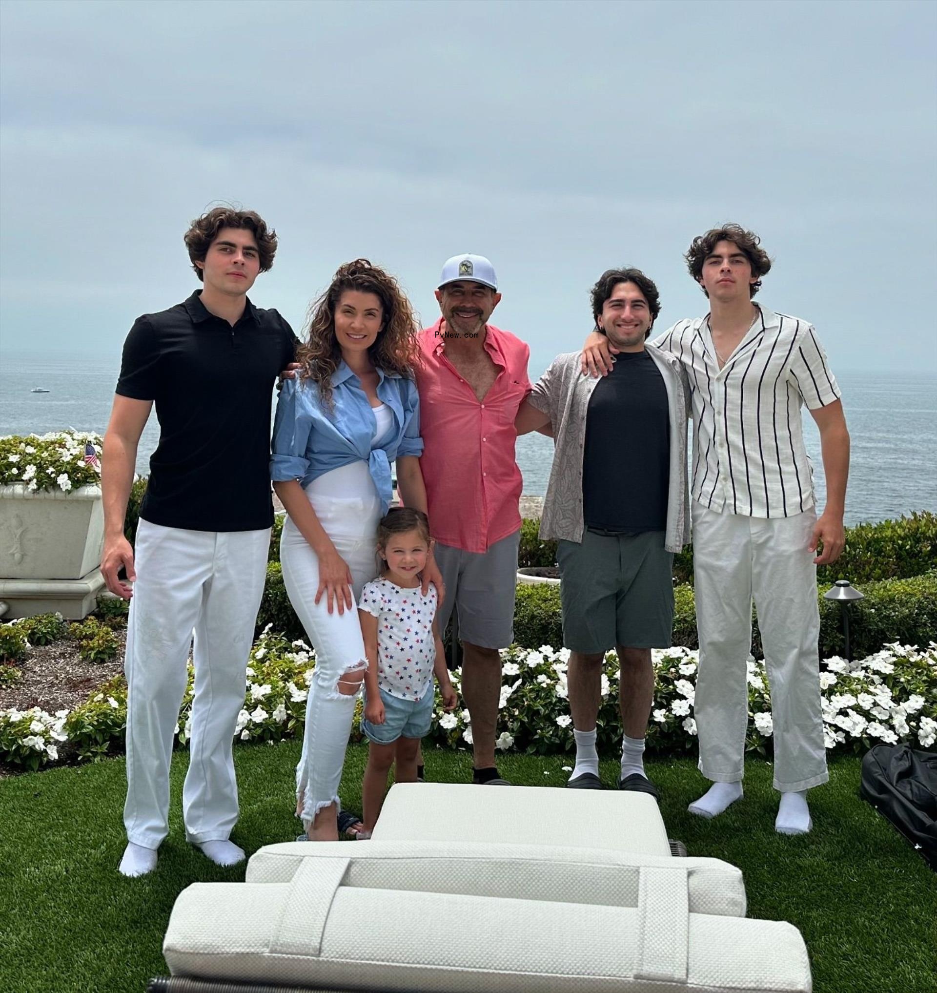 dr. paul nassife, wife brittany pattakos, their daughter and his three sons