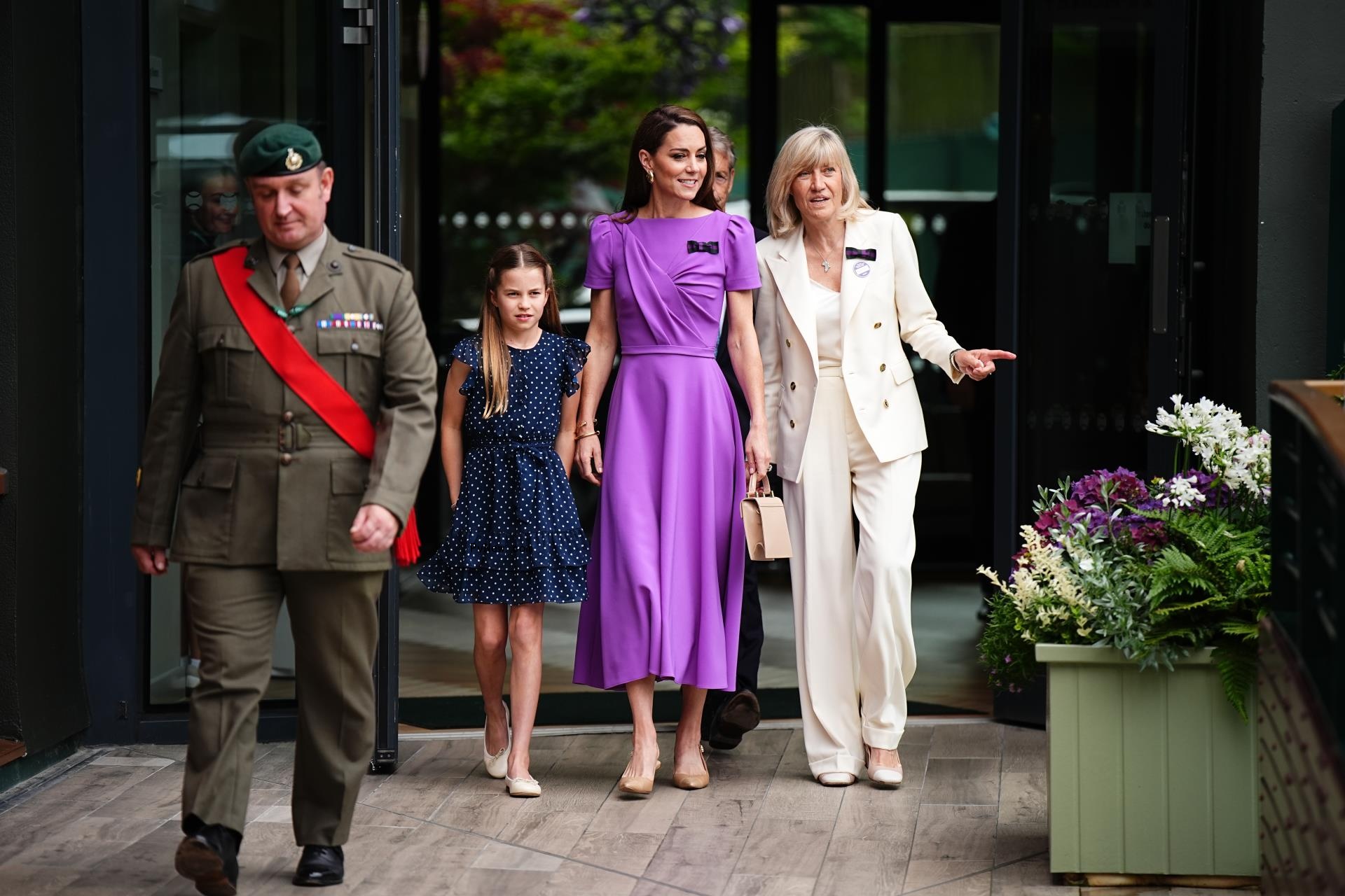 Kate Middleton and Princess Charlotte at Wimbledon 2024
